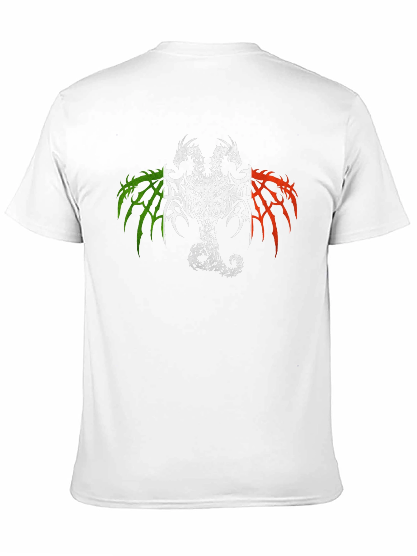 Two Headed Dragon Graphic Tee - Black