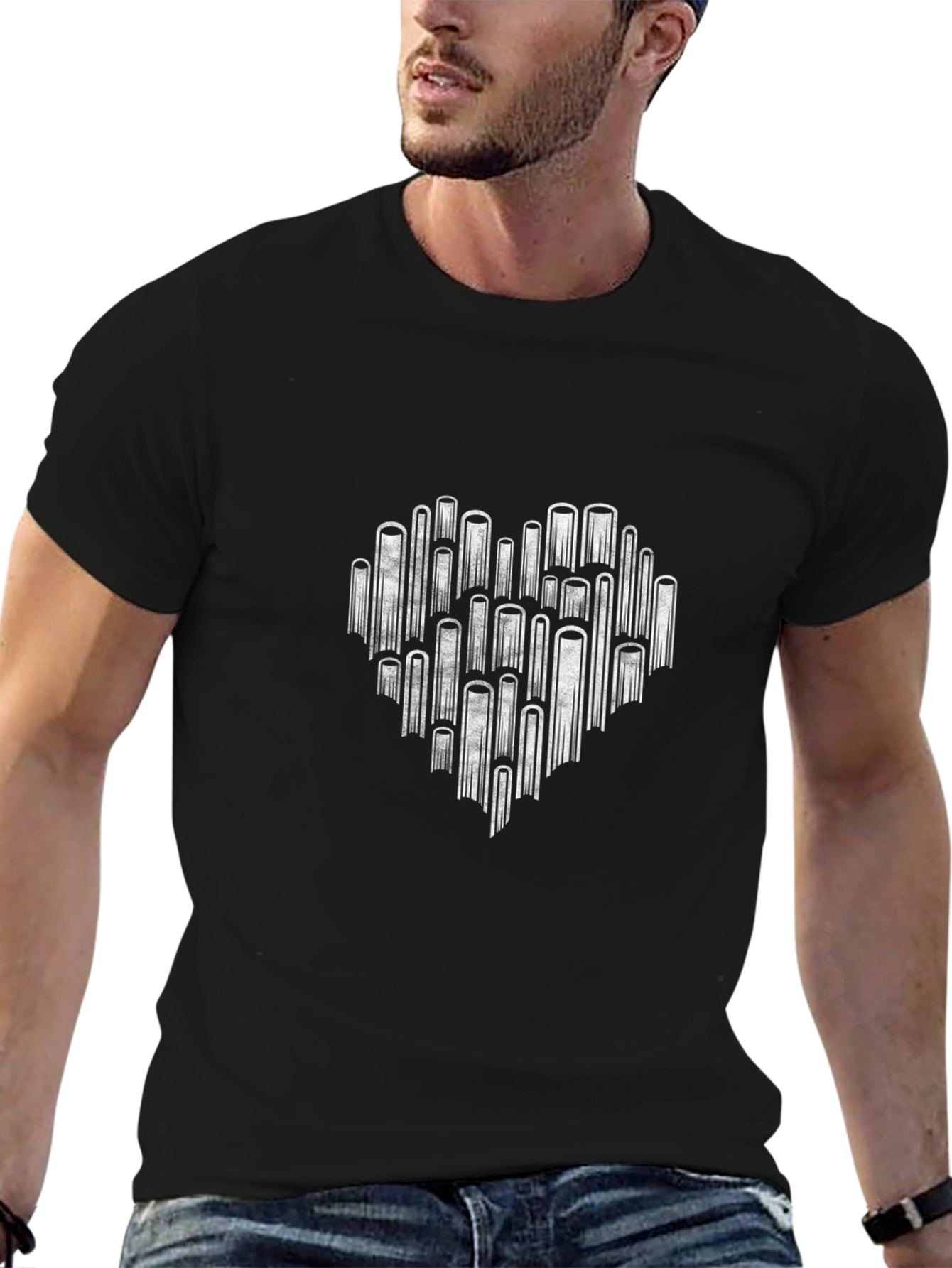 Heart of Books Graphic Tee