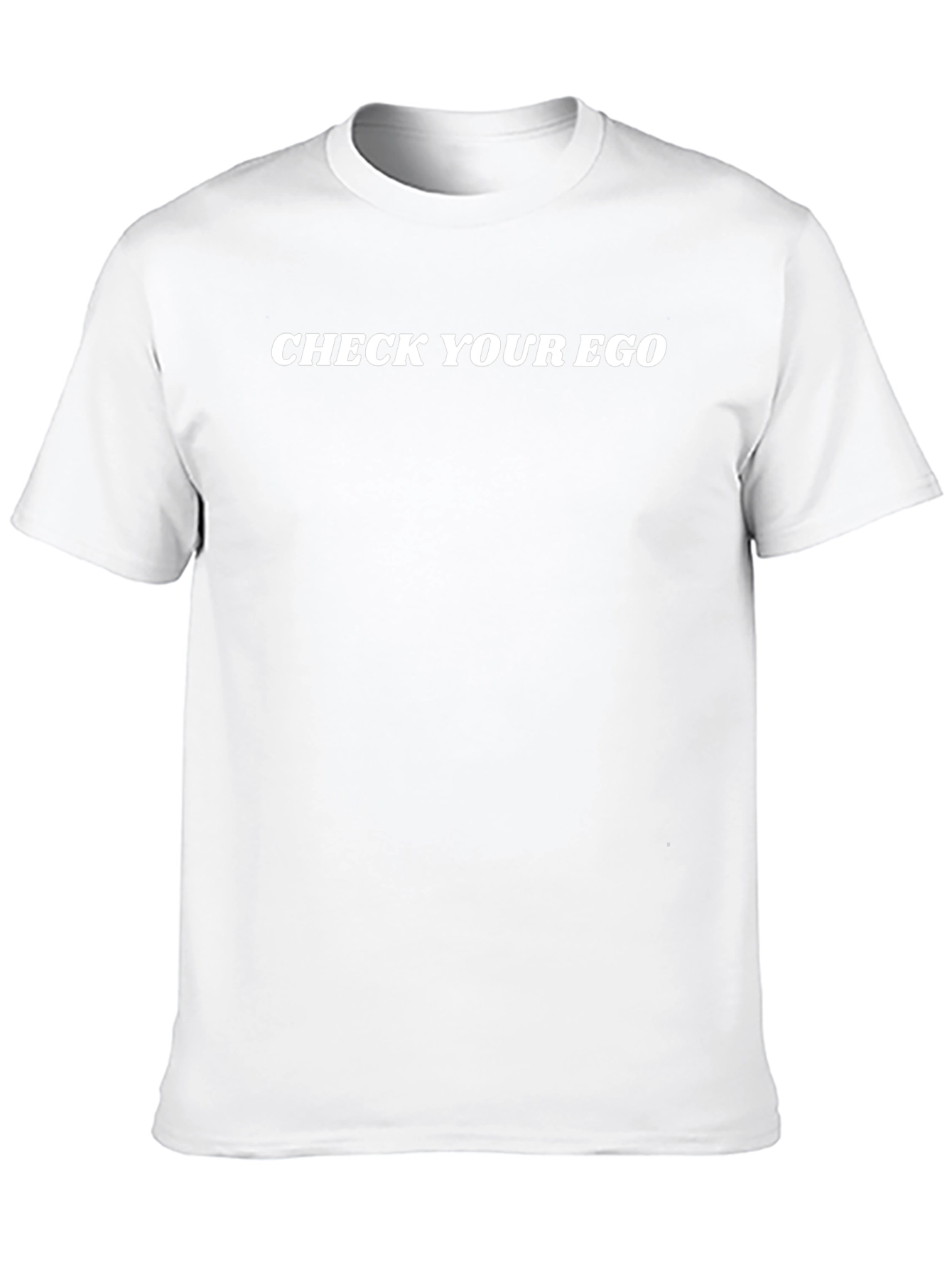 Check Your Ego Black Graphic T-Shirt