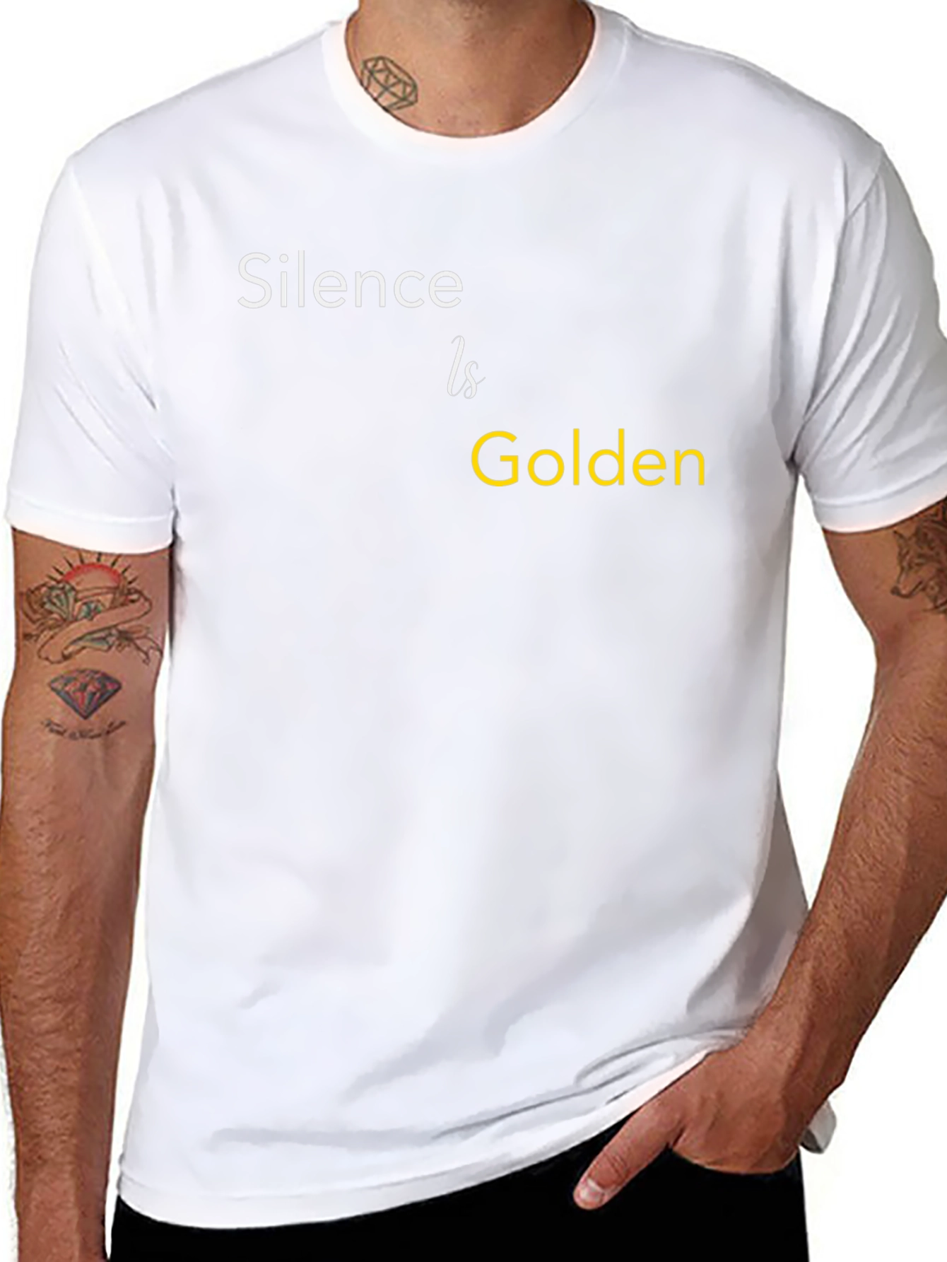 Silence is Golden T-Shirt - Premium Cotton Tee