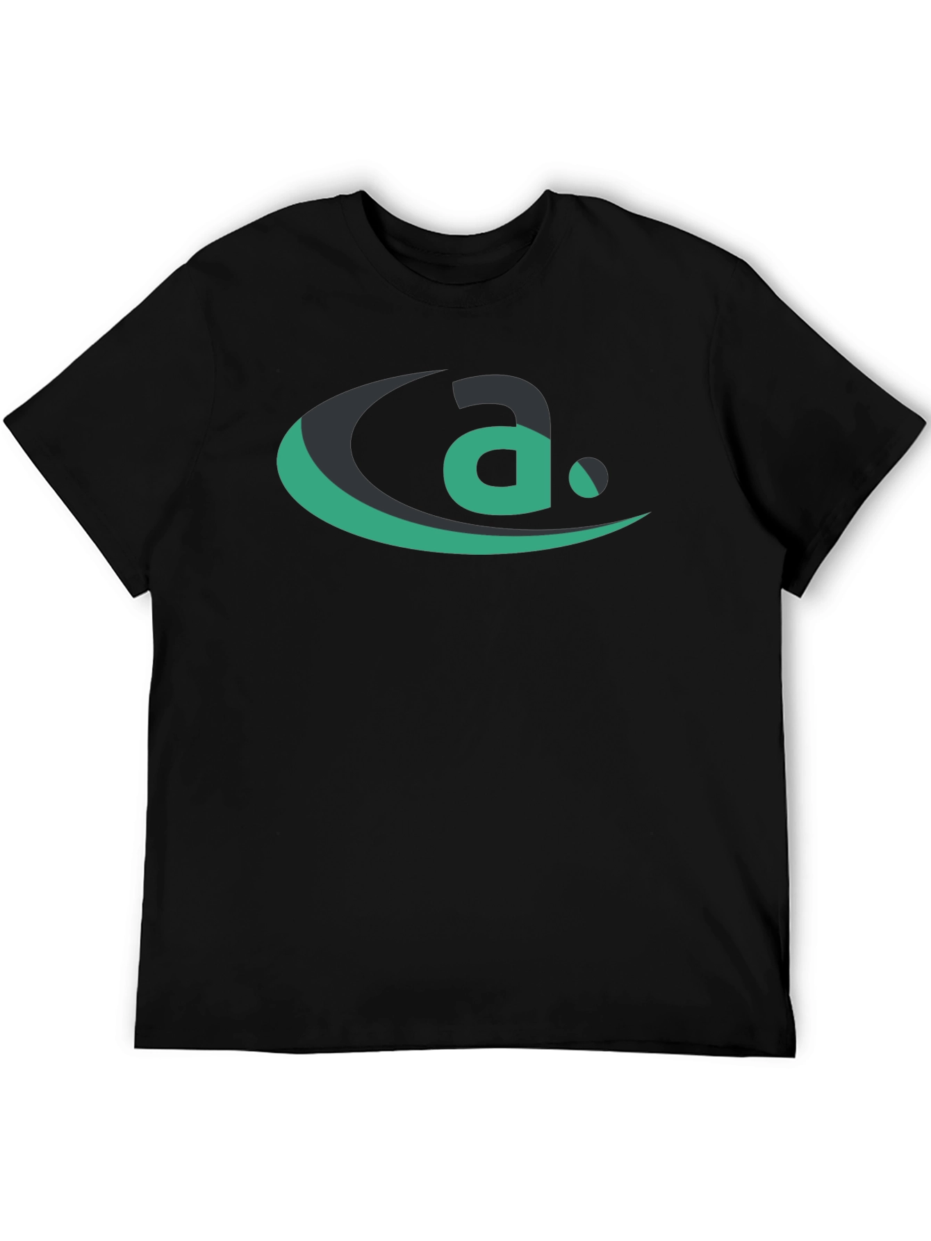 Modern a Logo Black T-Shirt