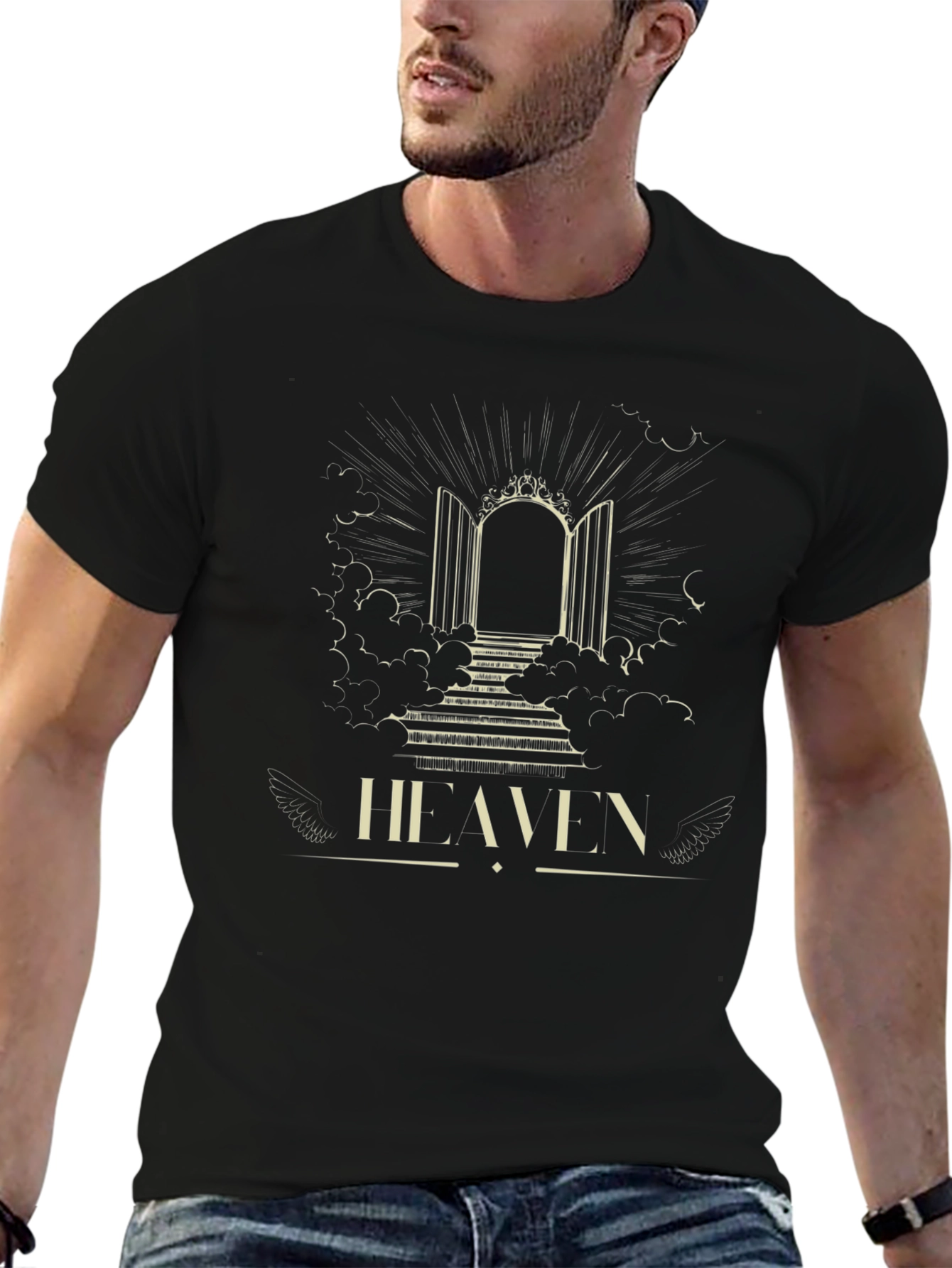 Heaven Graphic T-Shirt - Open Gates Design
