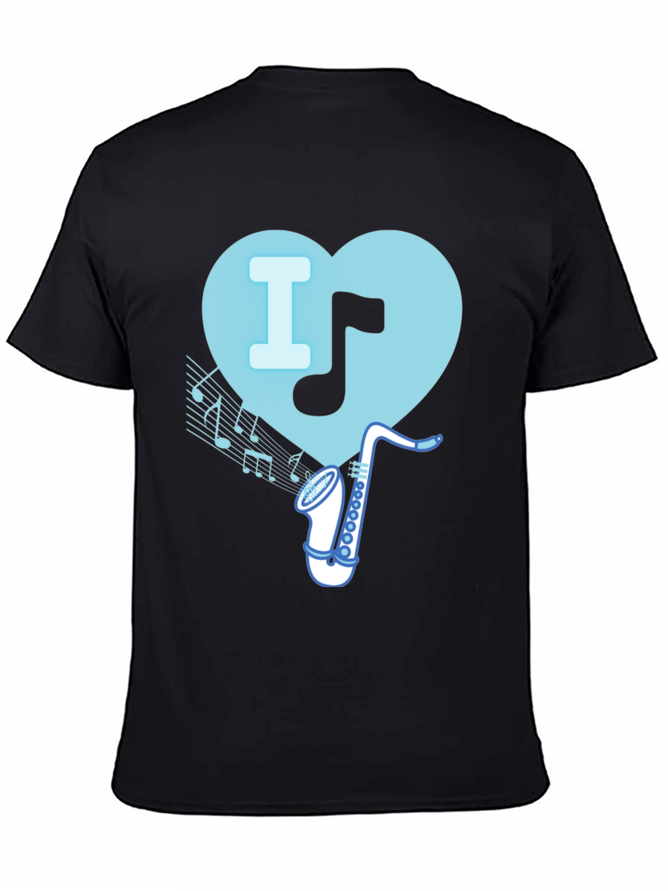 I Heart Saxophone T-Shirt - Music Lover Tee