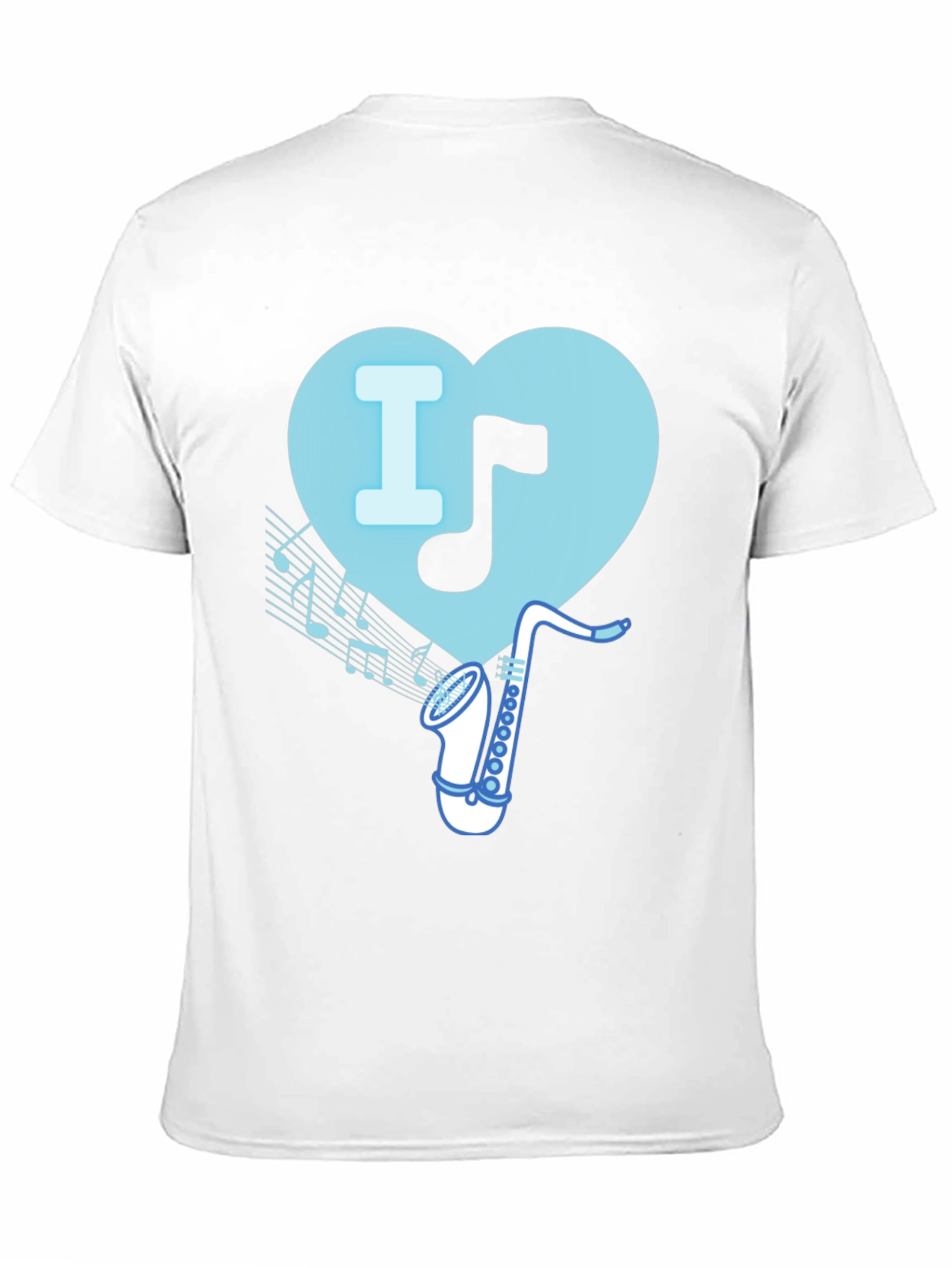 I Heart Saxophone T-Shirt - Music Lover Tee