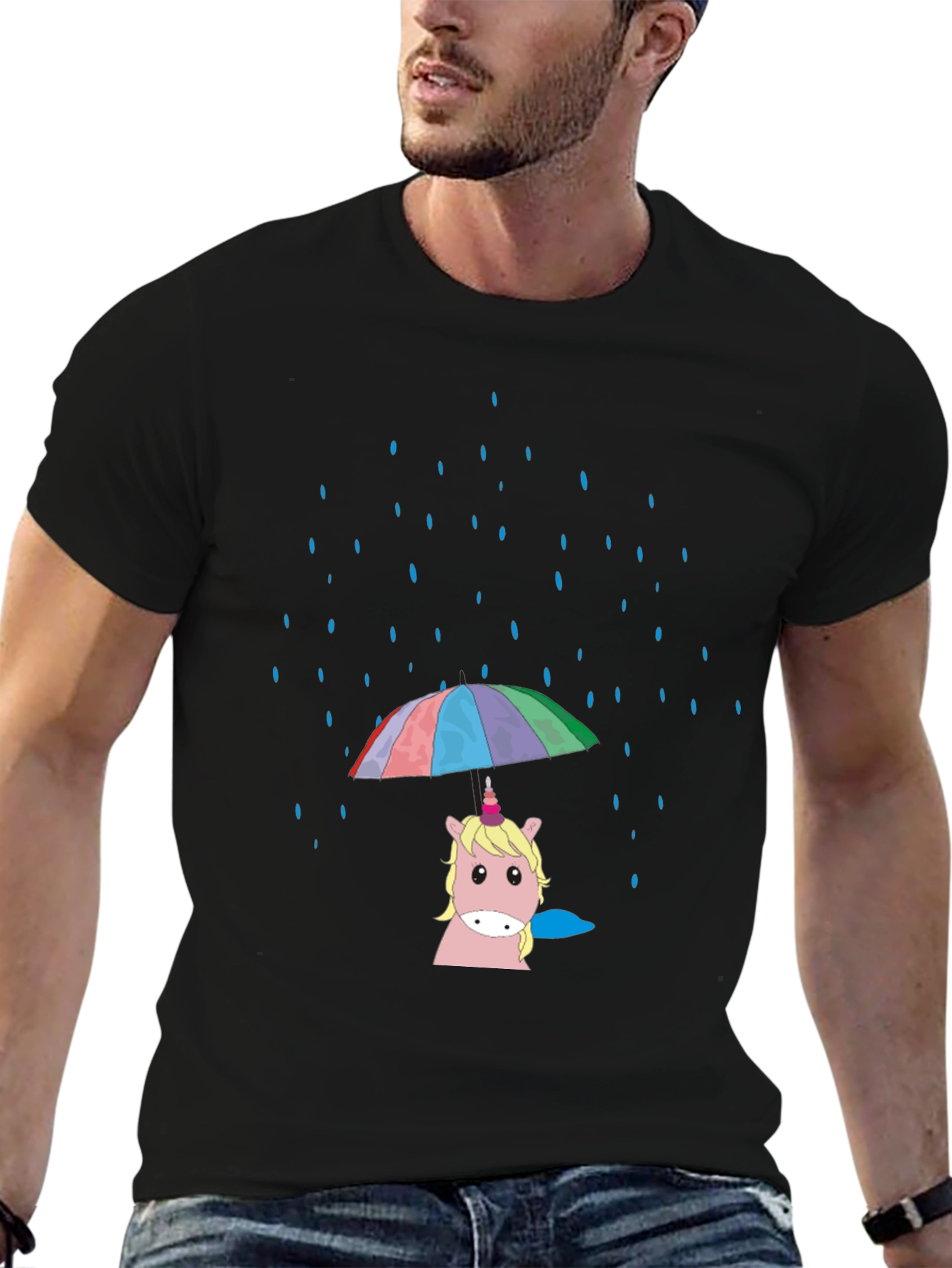 Unicorn Rainbow Umbrella T-Shirt