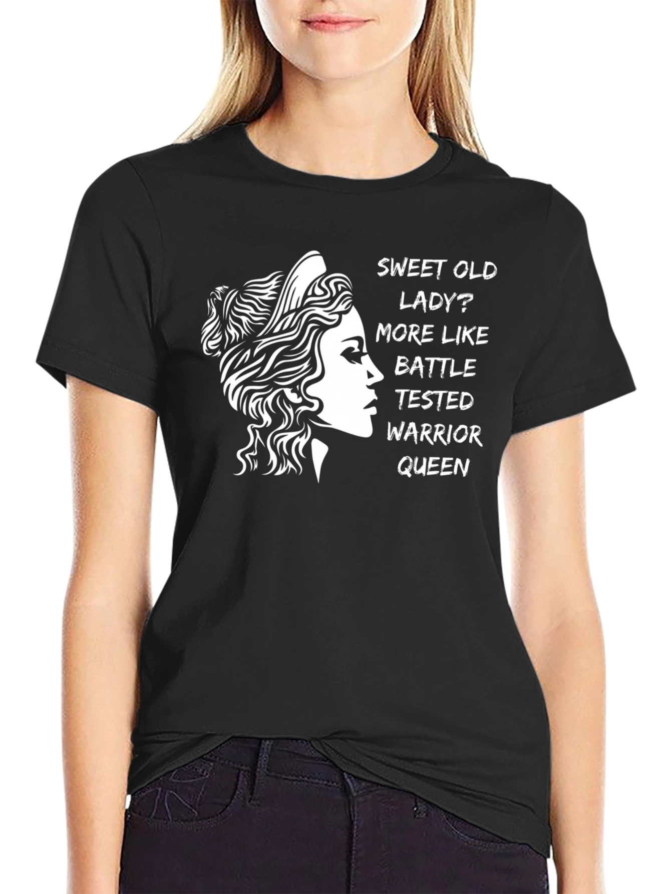 Warrior Queen Graphic Tee - Black