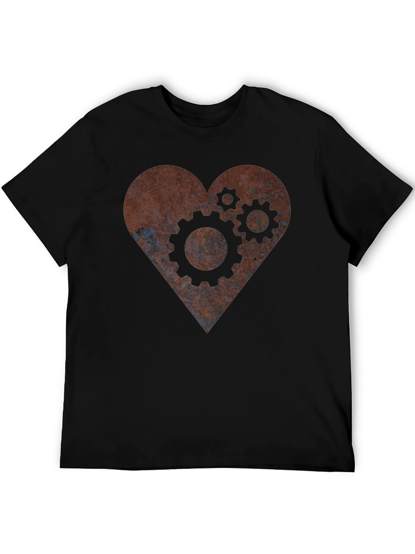Steampunk Heart Gear T-Shirt - Mechanical Love