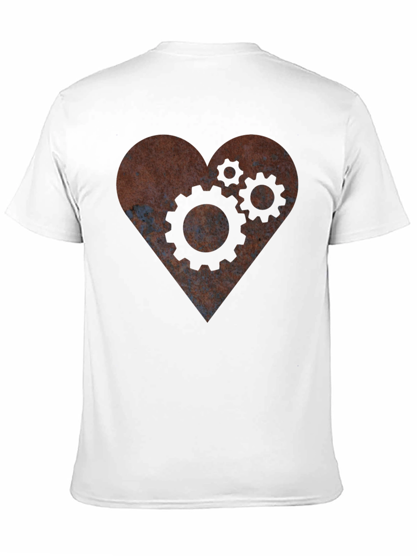 Steampunk Heart Gear T-Shirt - Mechanical Love