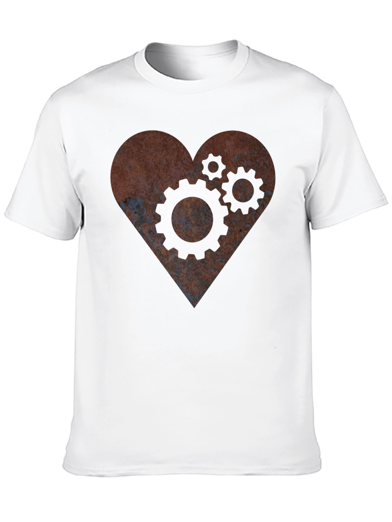 Steampunk Heart Gear T-Shirt - Mechanical Love