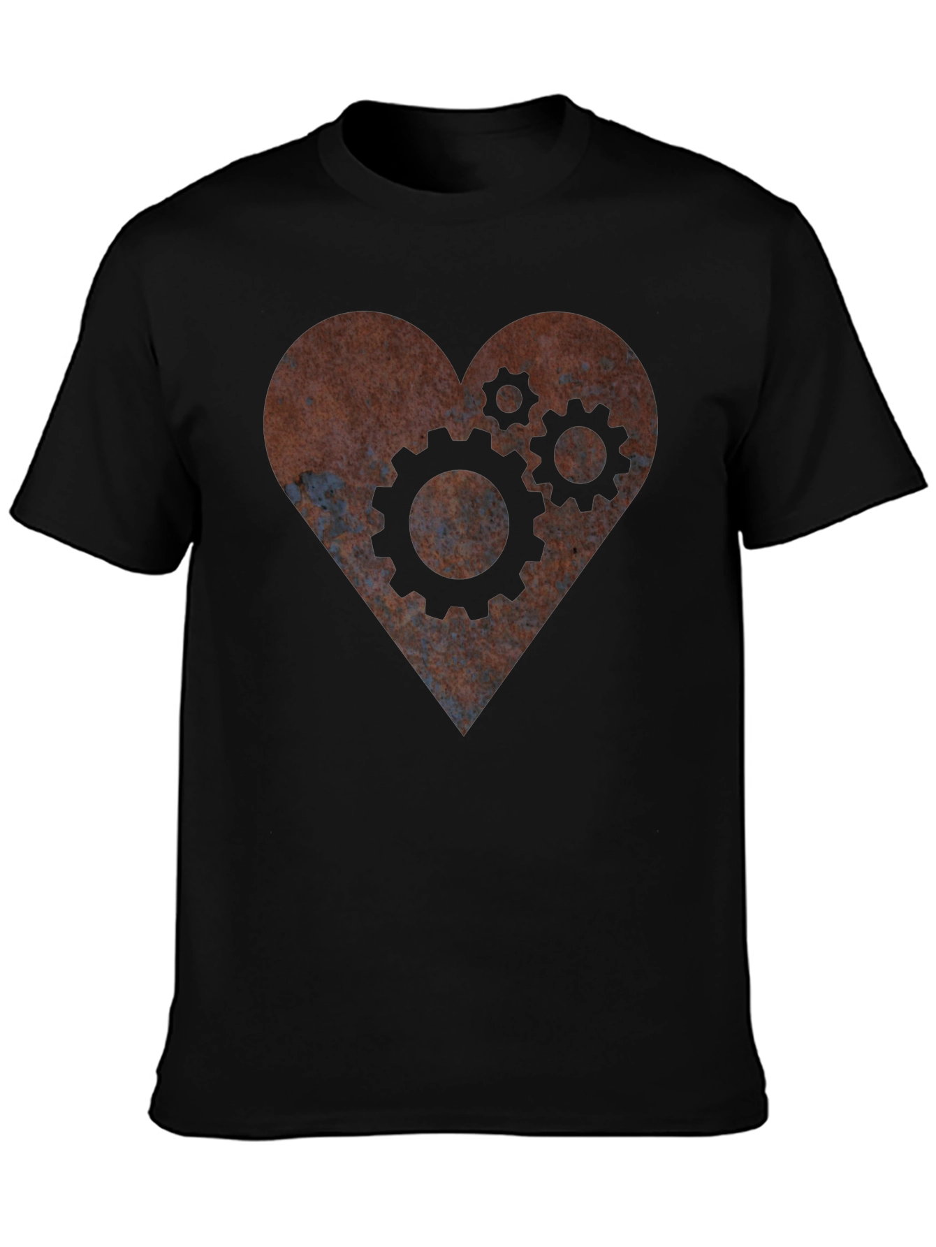 Steampunk Heart Gear T-Shirt - Mechanical Love