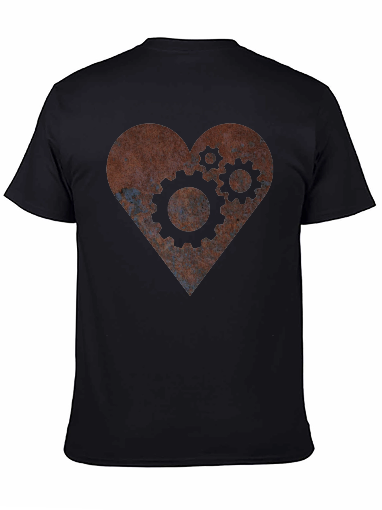 Steampunk Heart Gear T-Shirt - Mechanical Love
