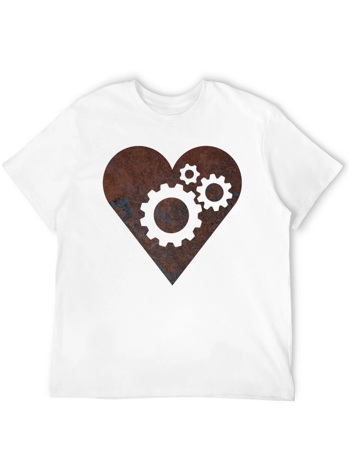 Steampunk Heart Gear T-Shirt - Mechanical Love