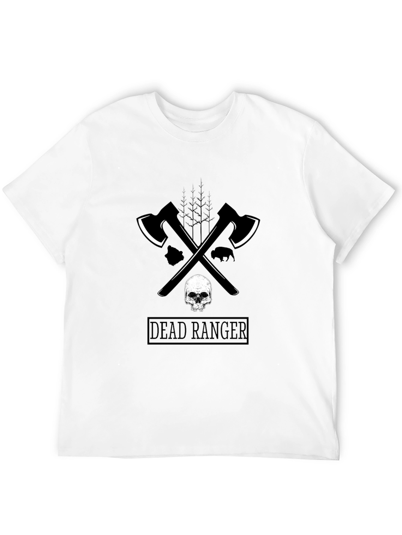 Dead Ranger Graphic T-Shirt - Axe & Skull Design