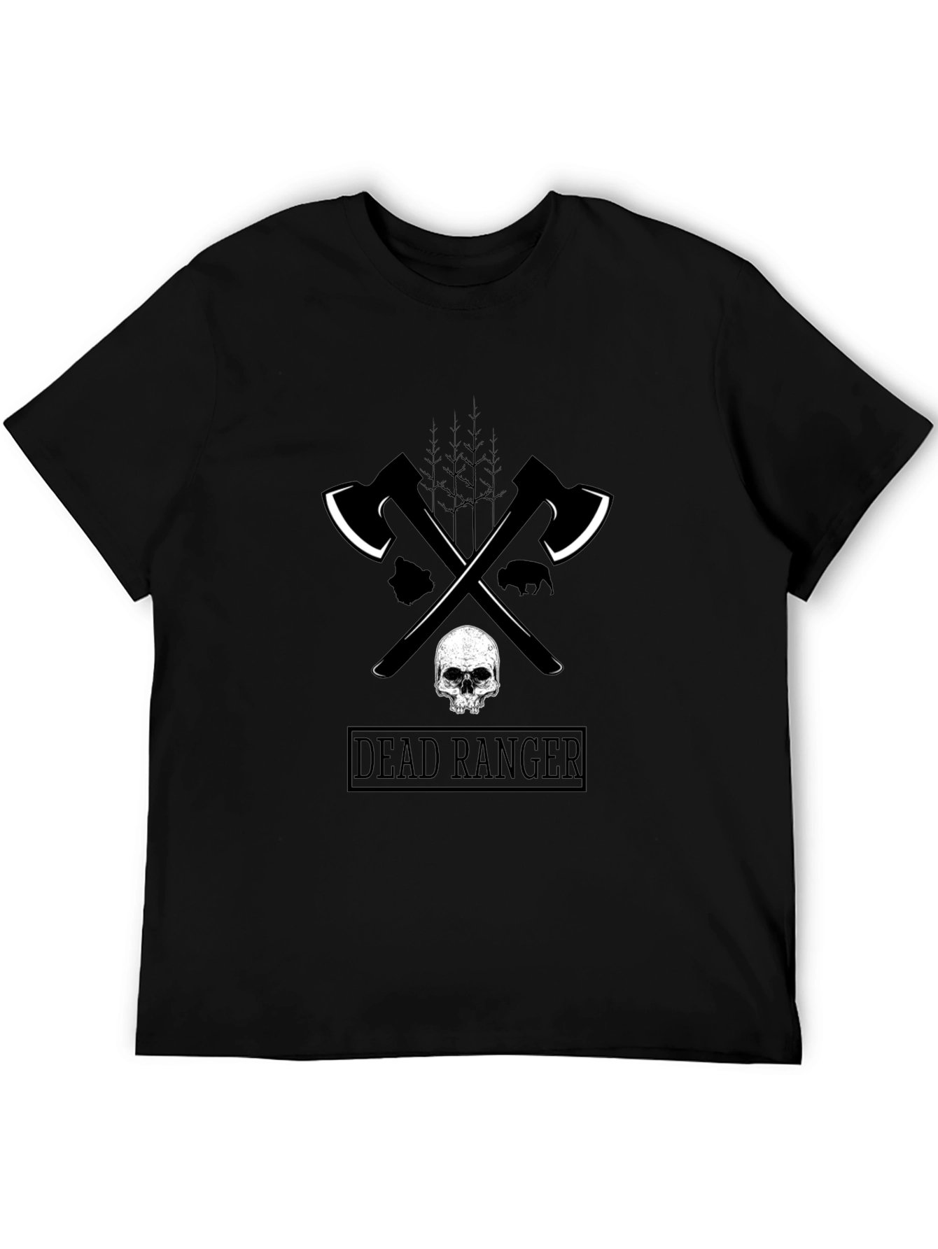 Dead Ranger Graphic T-Shirt - Axe & Skull Design