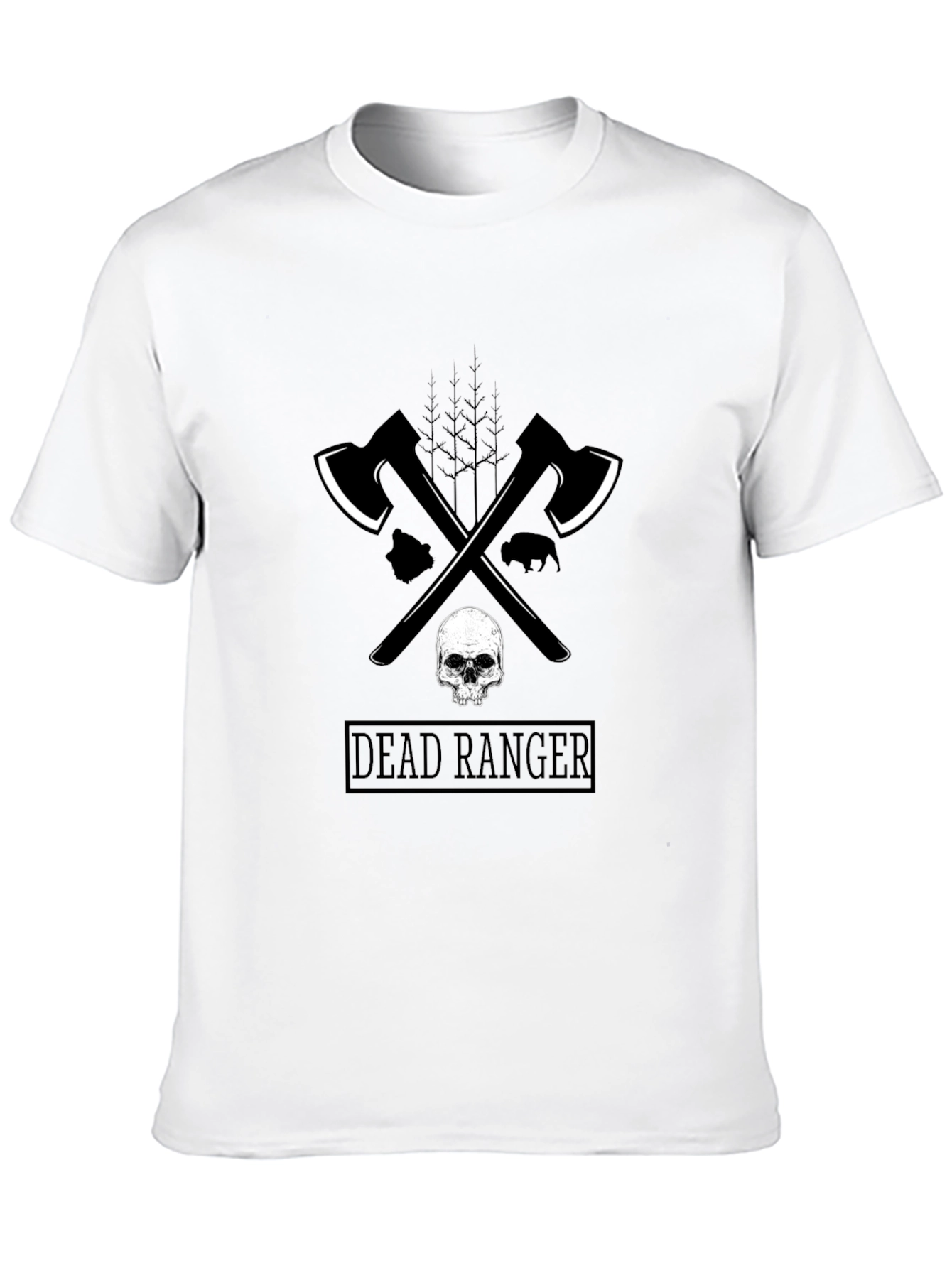 Dead Ranger Graphic T-Shirt - Axe & Skull Design