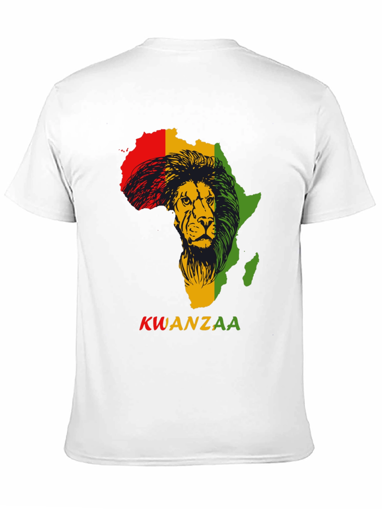 Kwanzaa Africa Lion Black T-Shirt