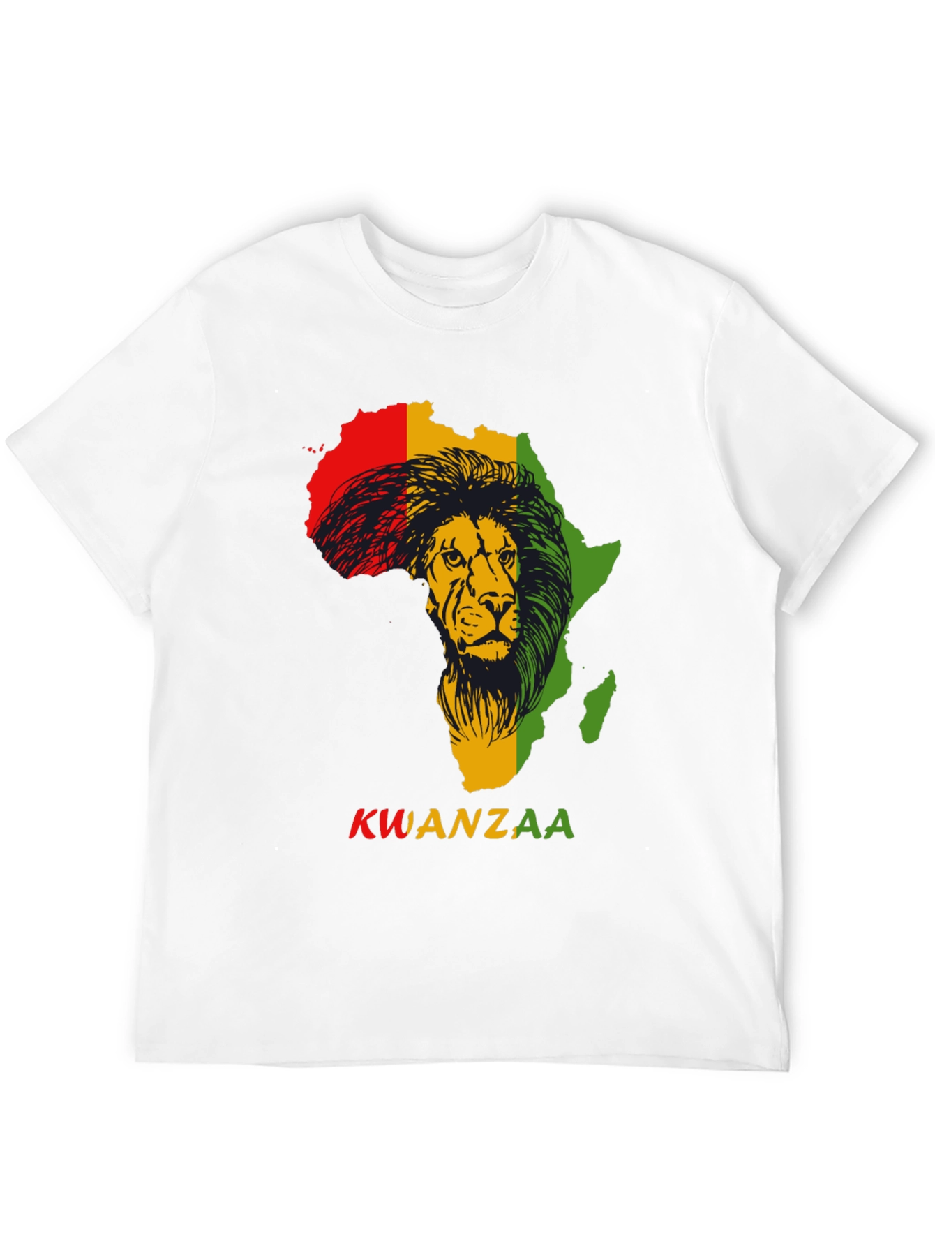 Kwanzaa Africa Lion Black T-Shirt