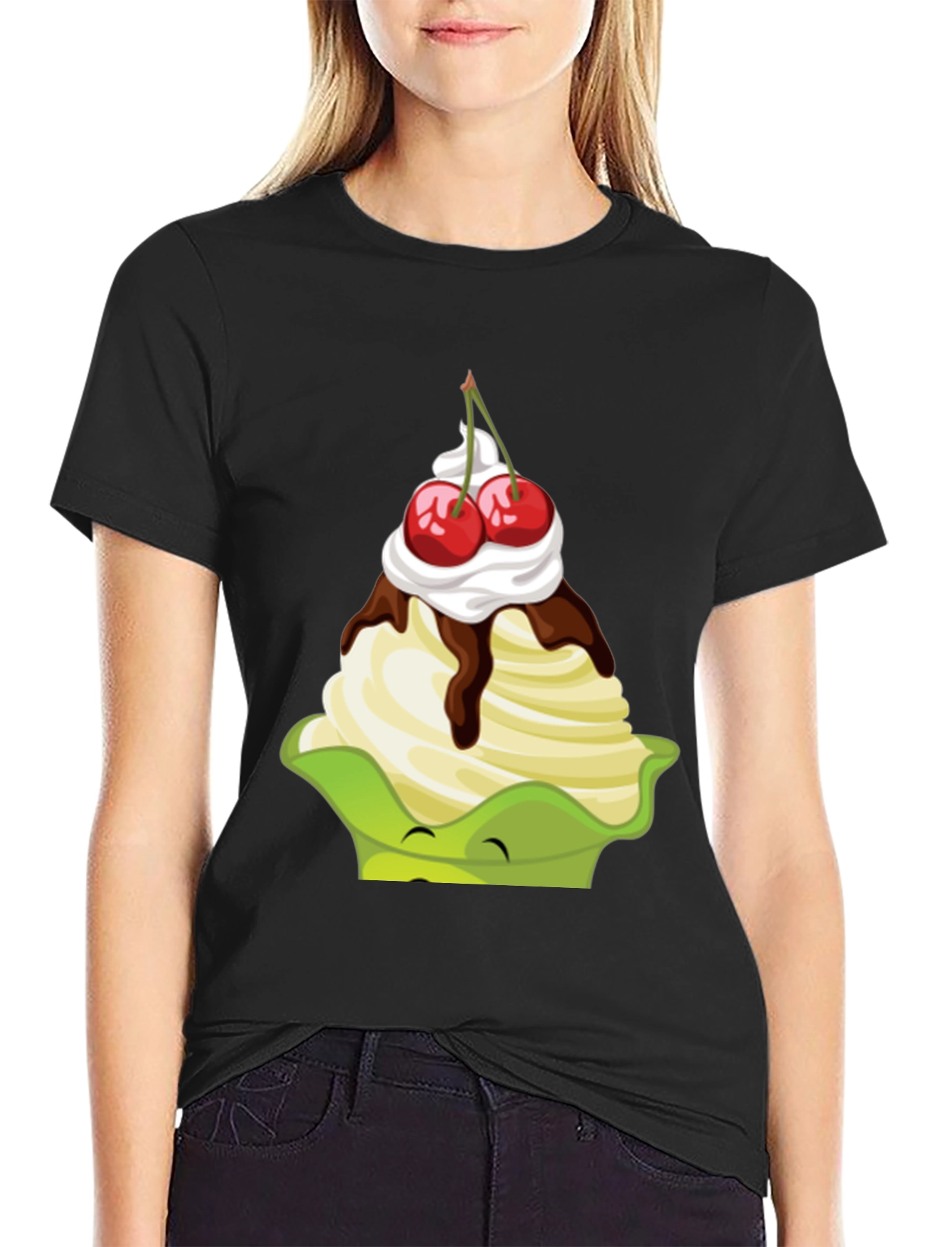 Novelty Dessert Graphic Tee - Sweet Treat Style