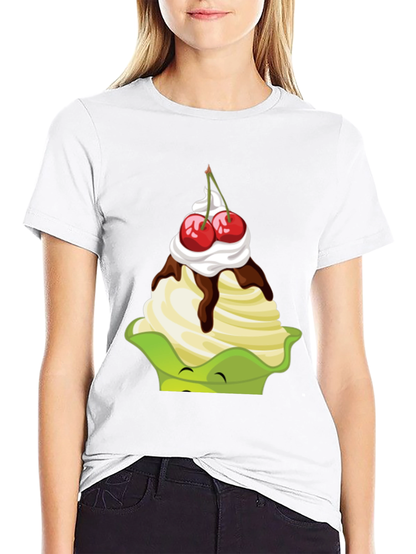 Novelty Dessert Graphic Tee - Sweet Treat Style