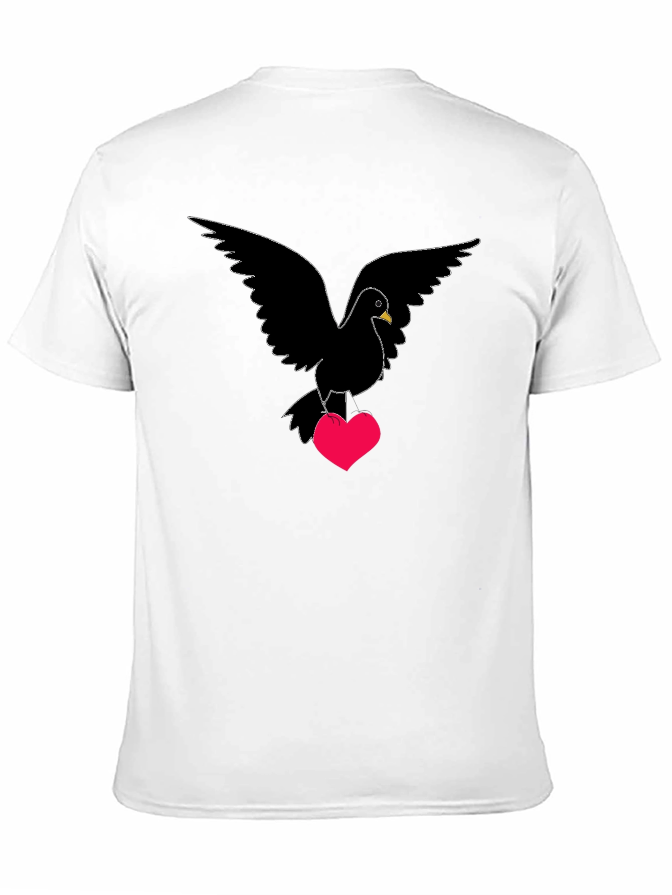 Dove Heart T-Shirt - Love Bird Graphic Tee
