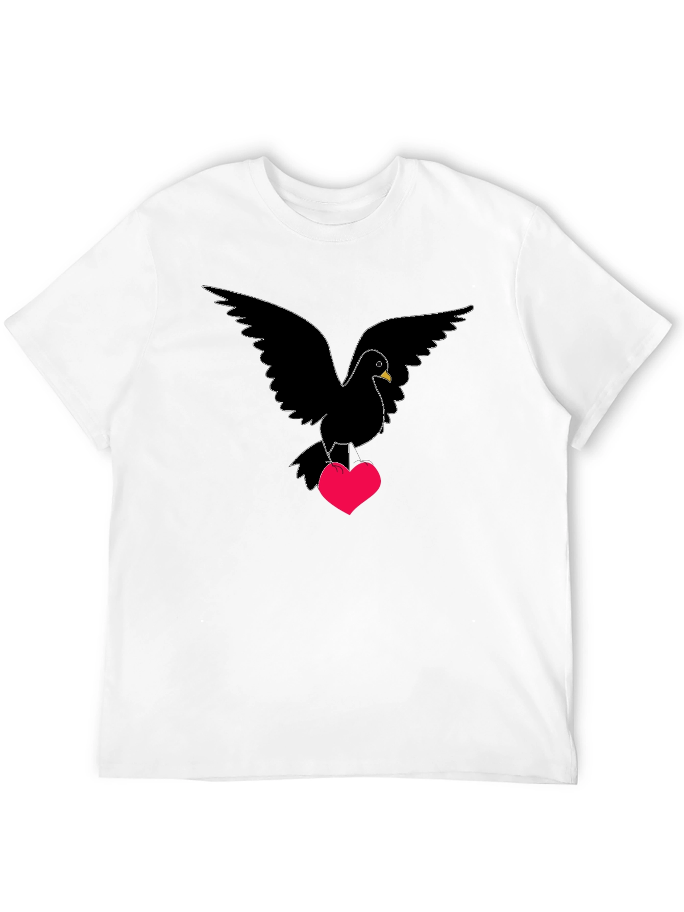 Dove Heart T-Shirt - Love Bird Graphic Tee