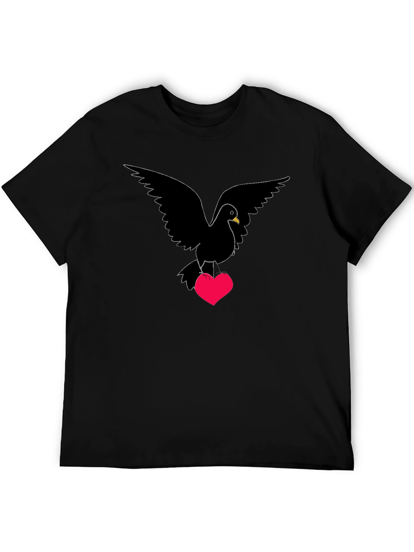 Dove Heart T-Shirt - Love Bird Graphic Tee