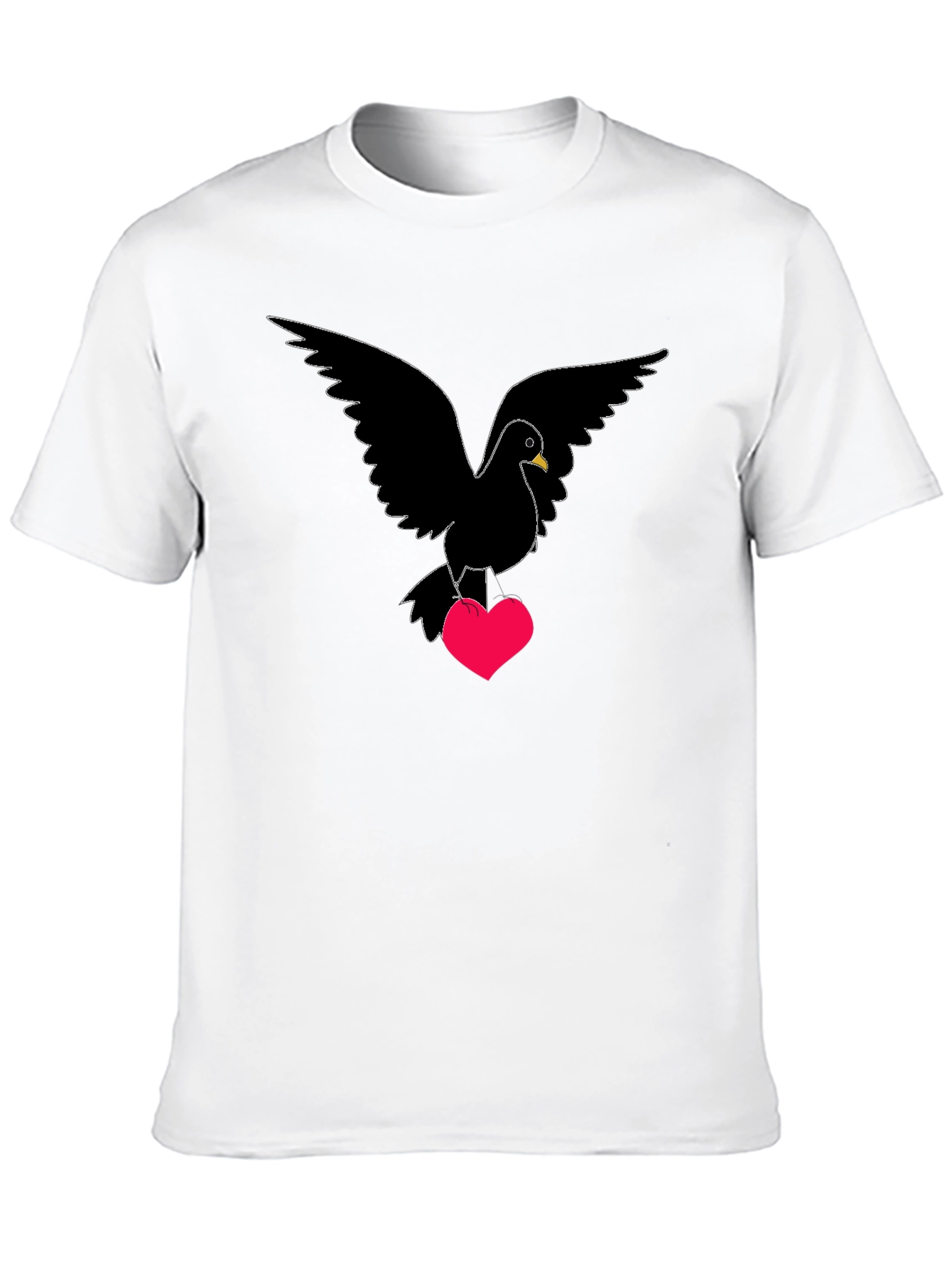 Dove Heart T-Shirt - Love Bird Graphic Tee