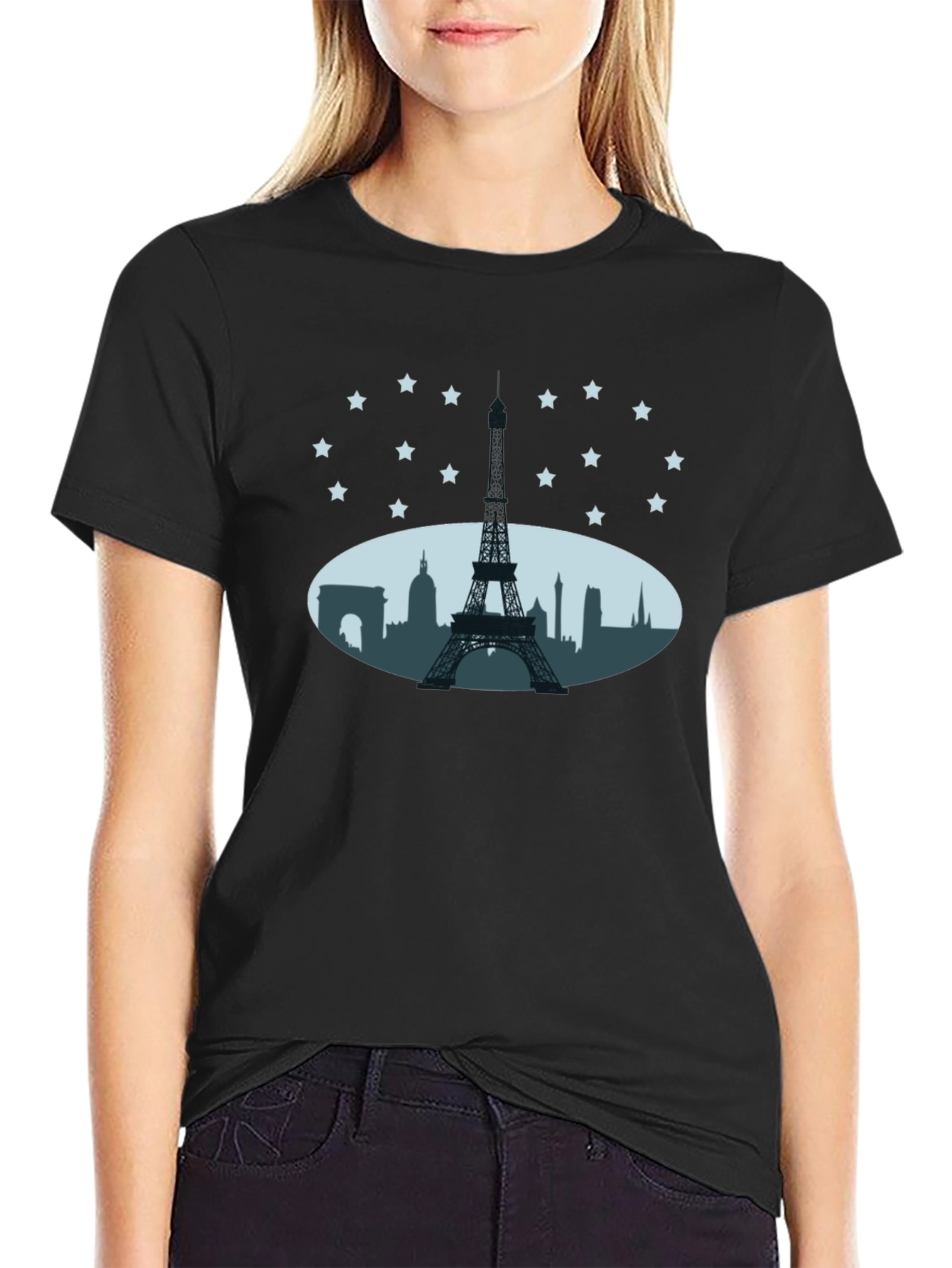 Paris Skyline T-Shirt - Eiffel Tower Tee