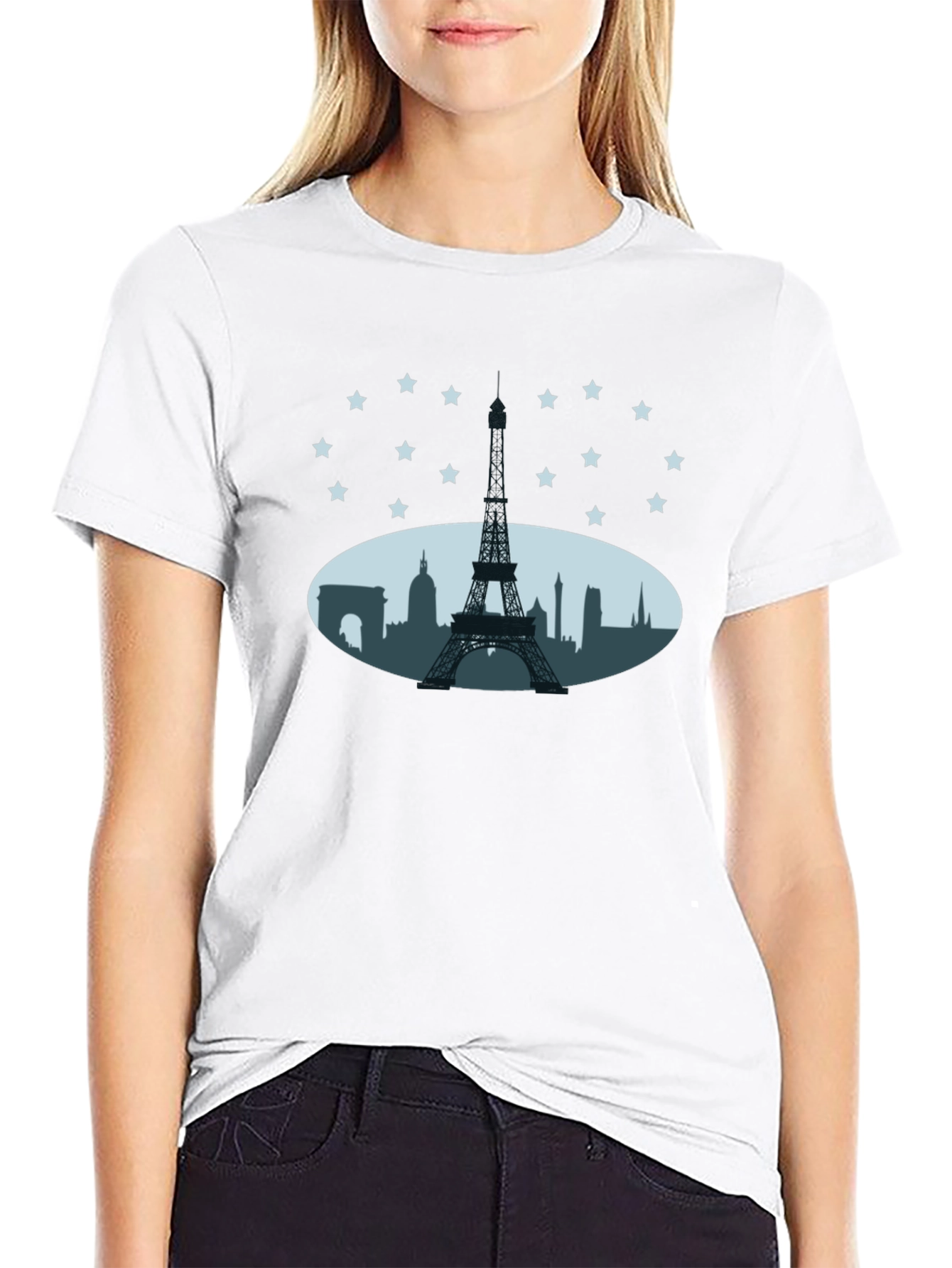 Paris Skyline T-Shirt - Eiffel Tower Tee