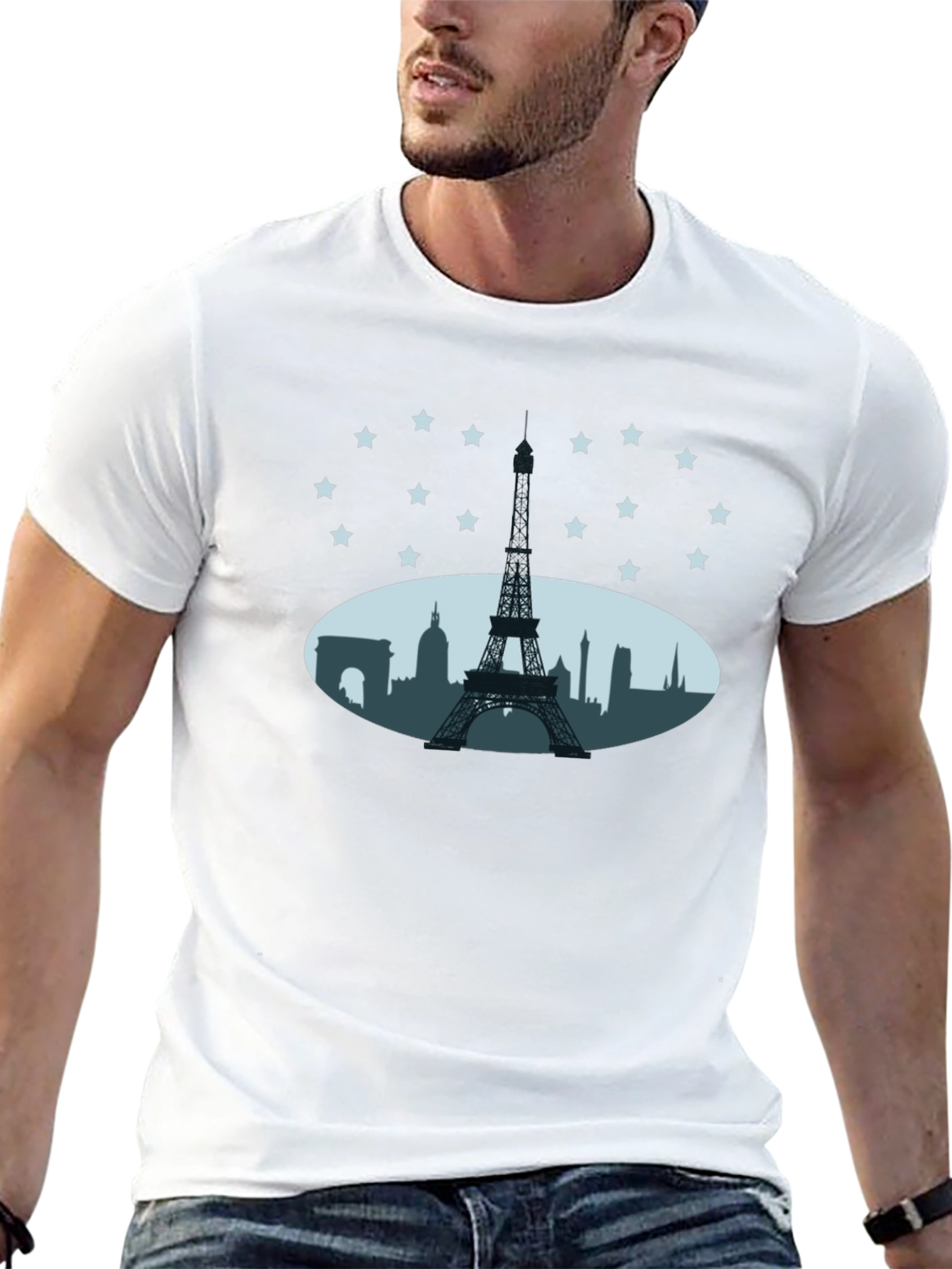 Paris Skyline T-Shirt - Eiffel Tower Tee
