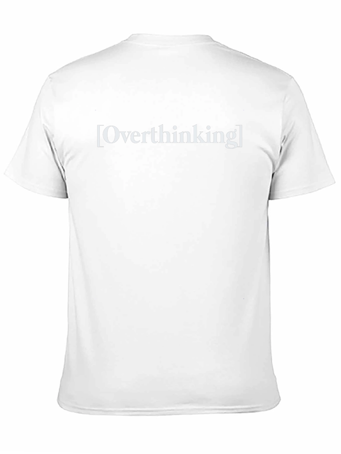Overthinking Graphic Tee - Black Crew Neck T-Shirt
