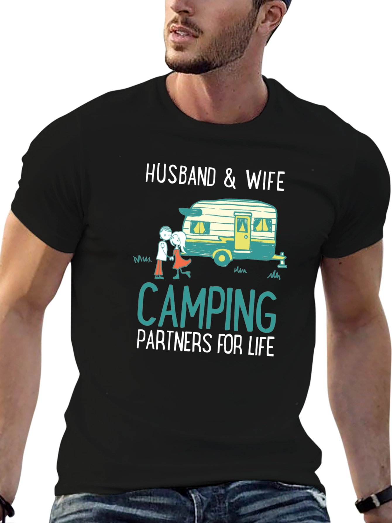 Husband & Wife Camping Partners T-Shirt