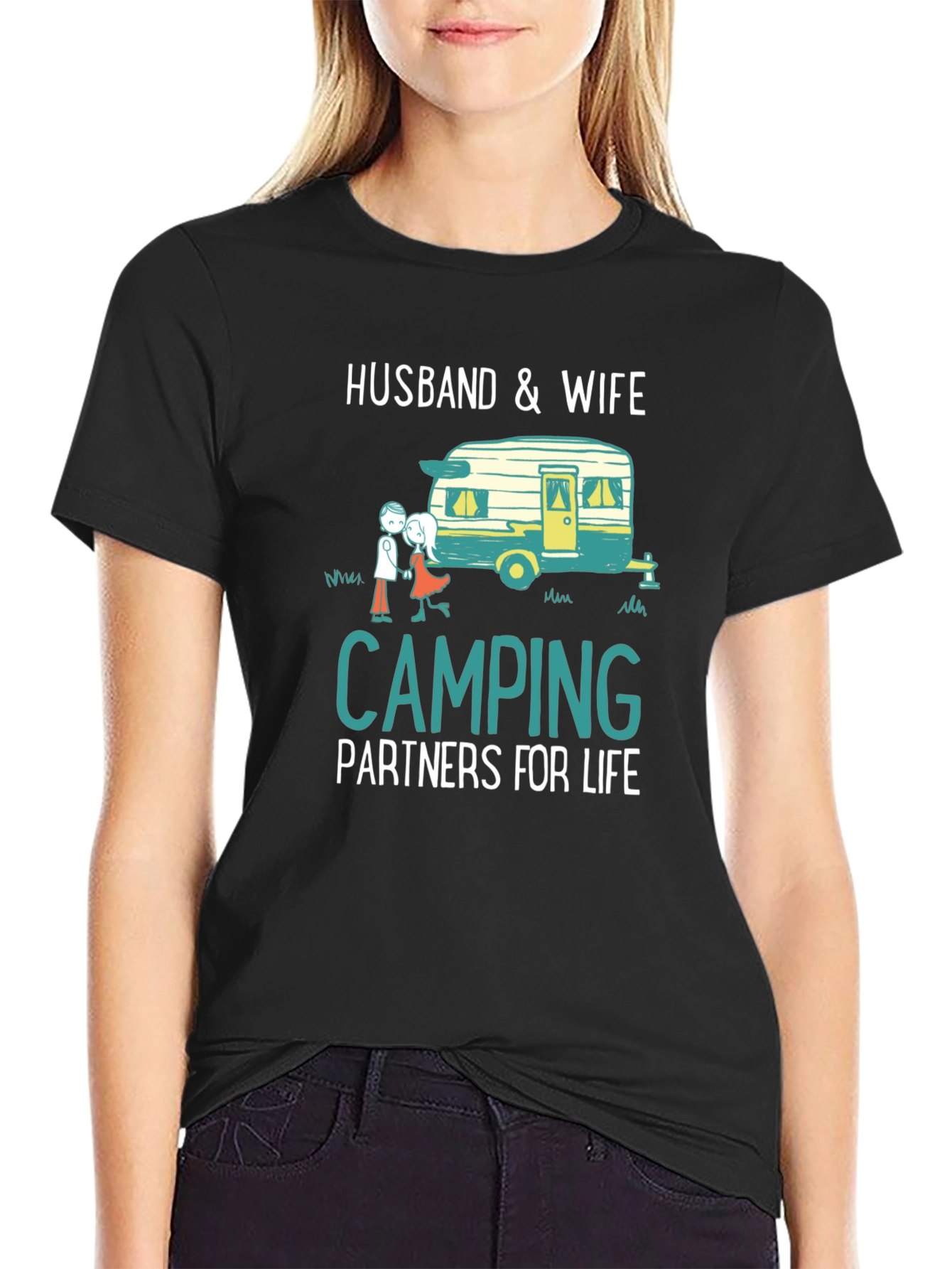 Husband & Wife Camping Partners T-Shirt