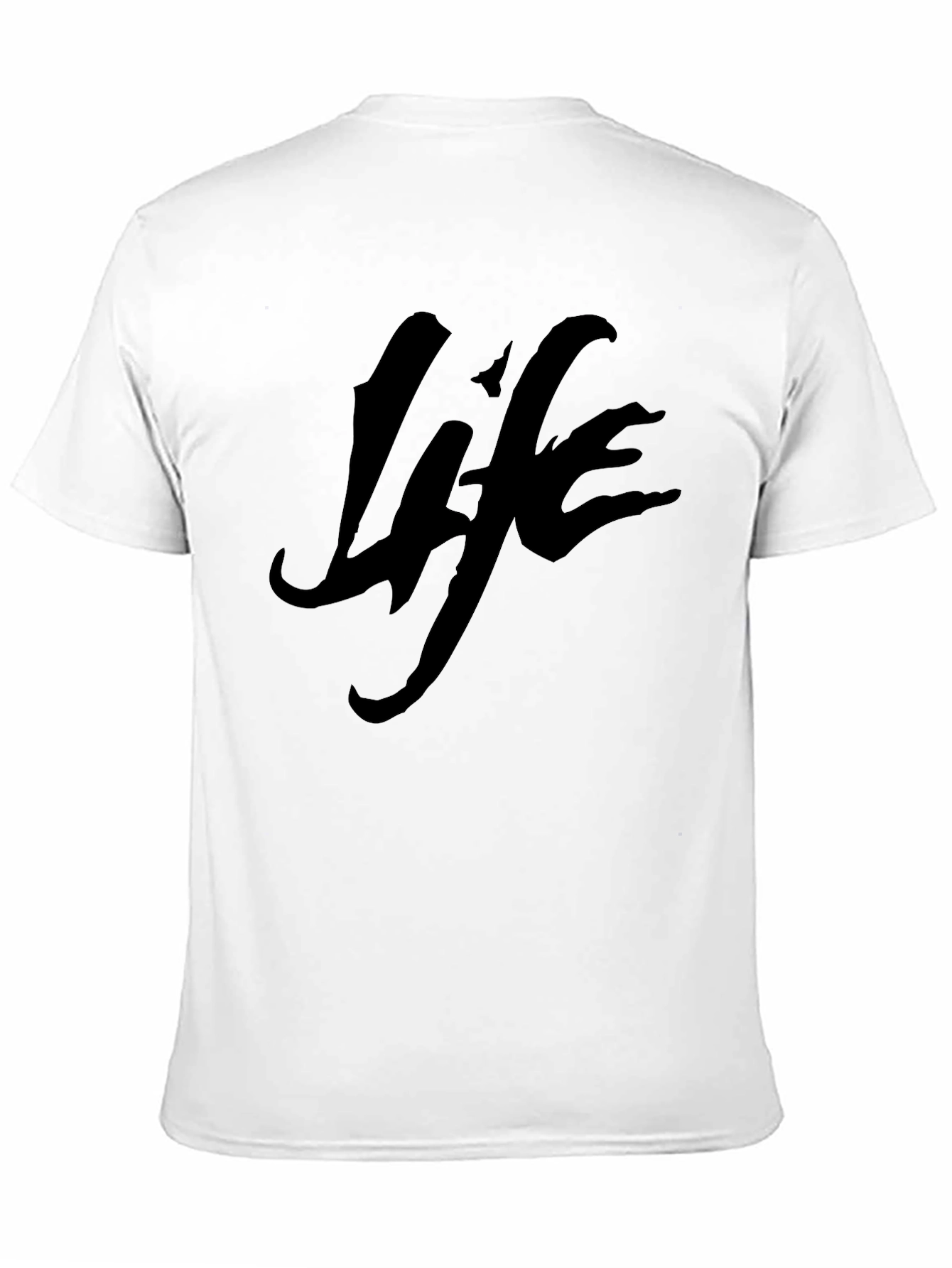 Life Graphic Tee - Black Casual T-Shirt