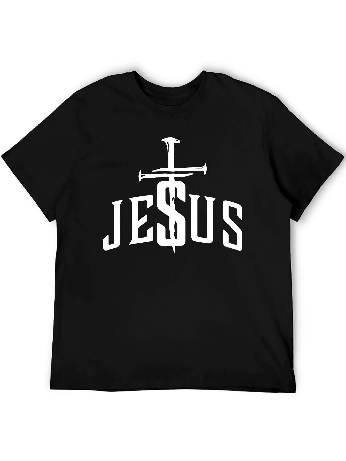 Jesus T-Shirt with Cross - Christian Apparel
