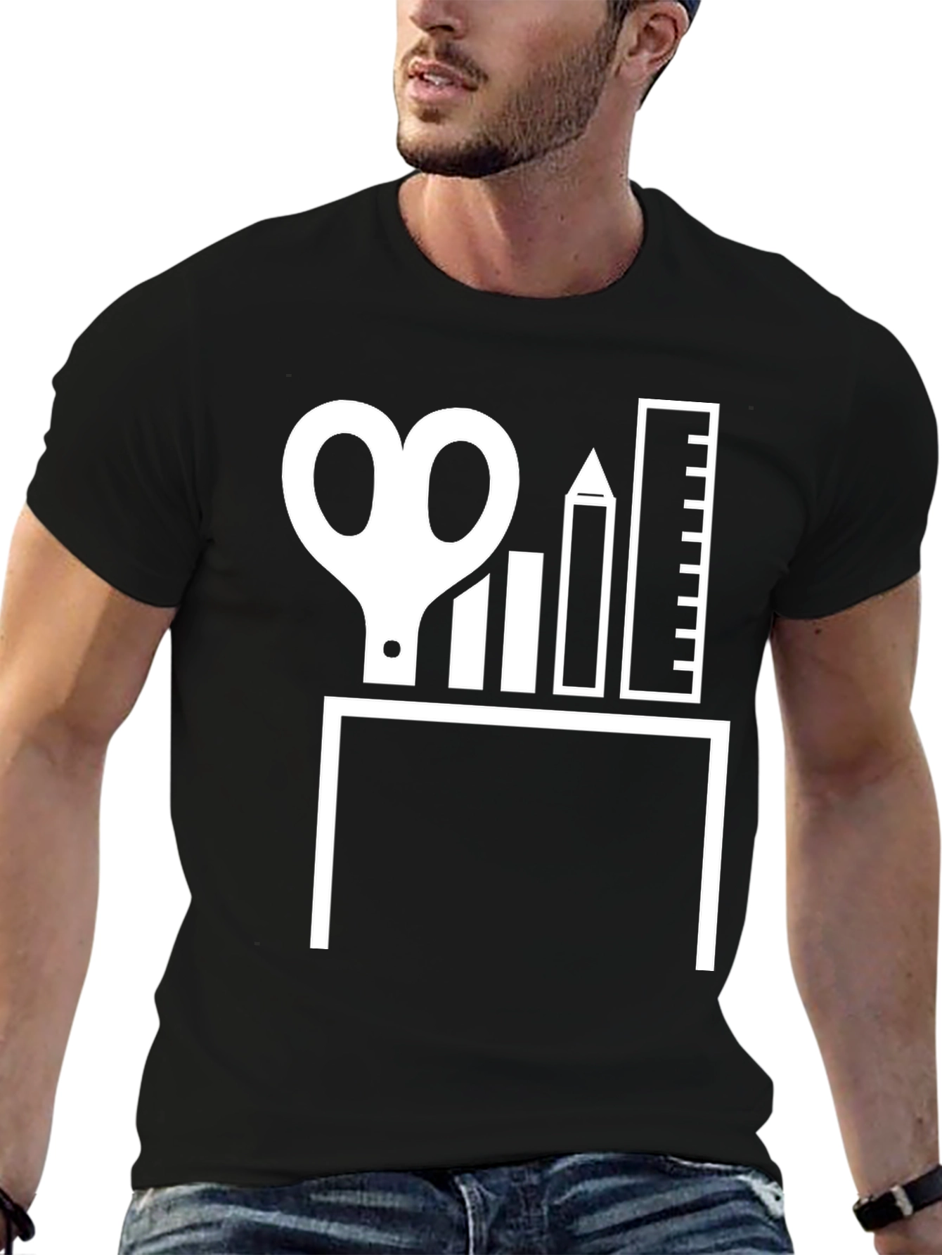 Creative Desk Graphic Tee - Architect Designer Shirt