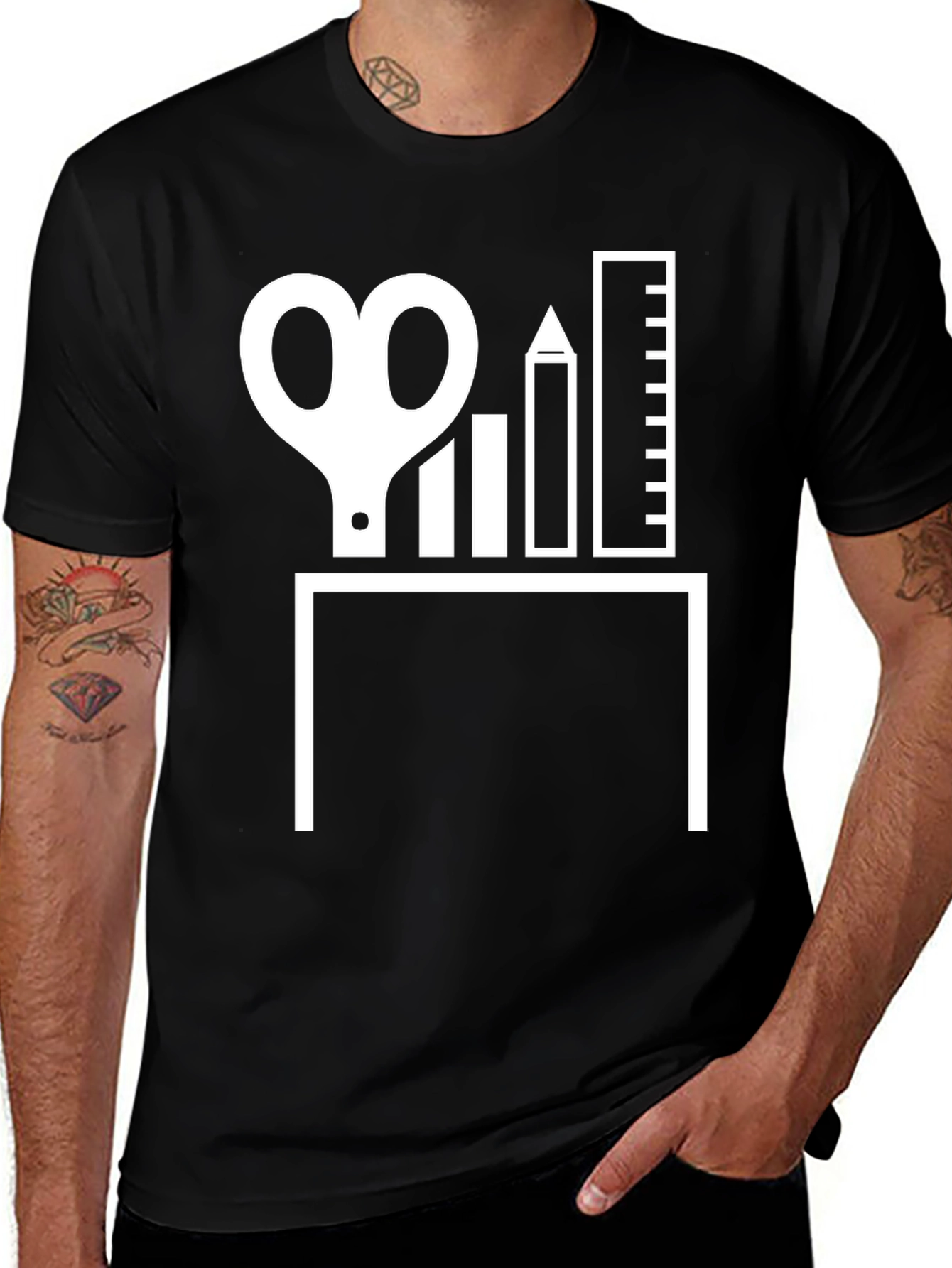 Creative Desk Graphic Tee - Architect Designer Shirt