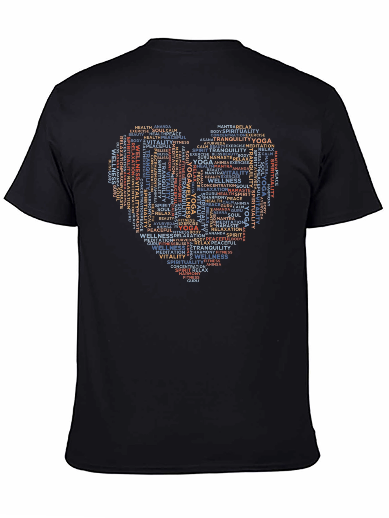 Yoga & Wellness Heart Graphic T-Shirt
