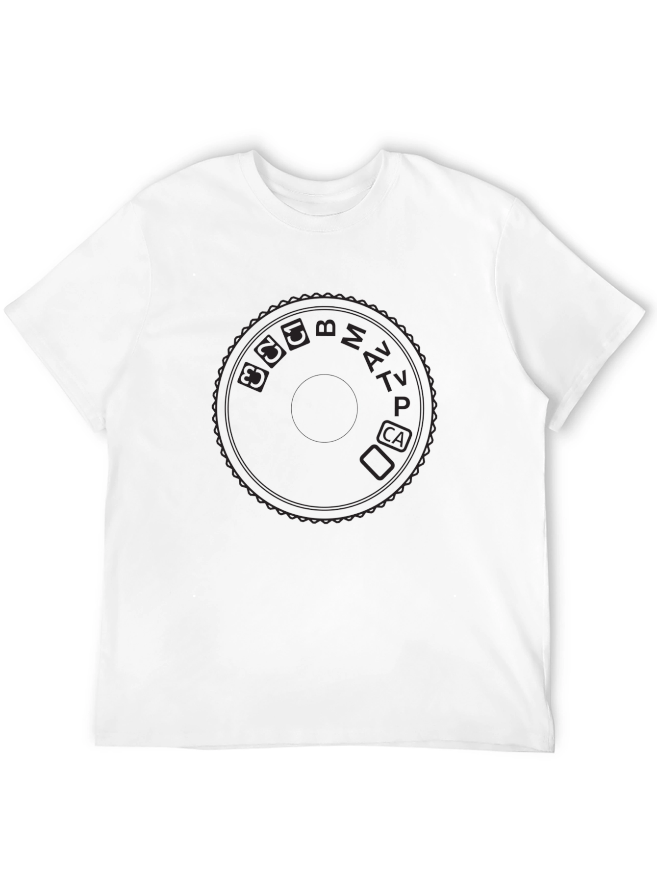 Camera Mode Dial Graphic T-Shirt - Photographer Apparel