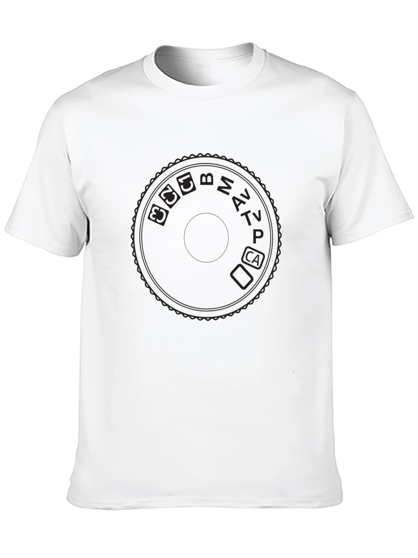 Camera Mode Dial Graphic T-Shirt - Photographer Apparel