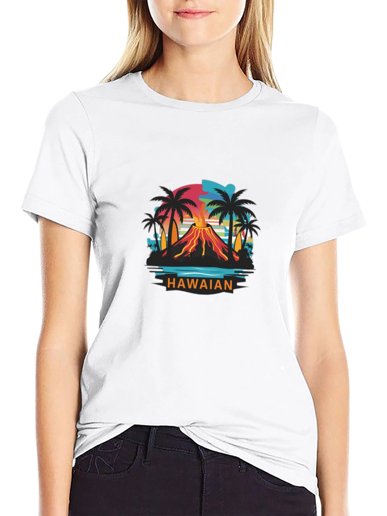 Hawaiian Volcano Graphic Tee - Island Style Comfort