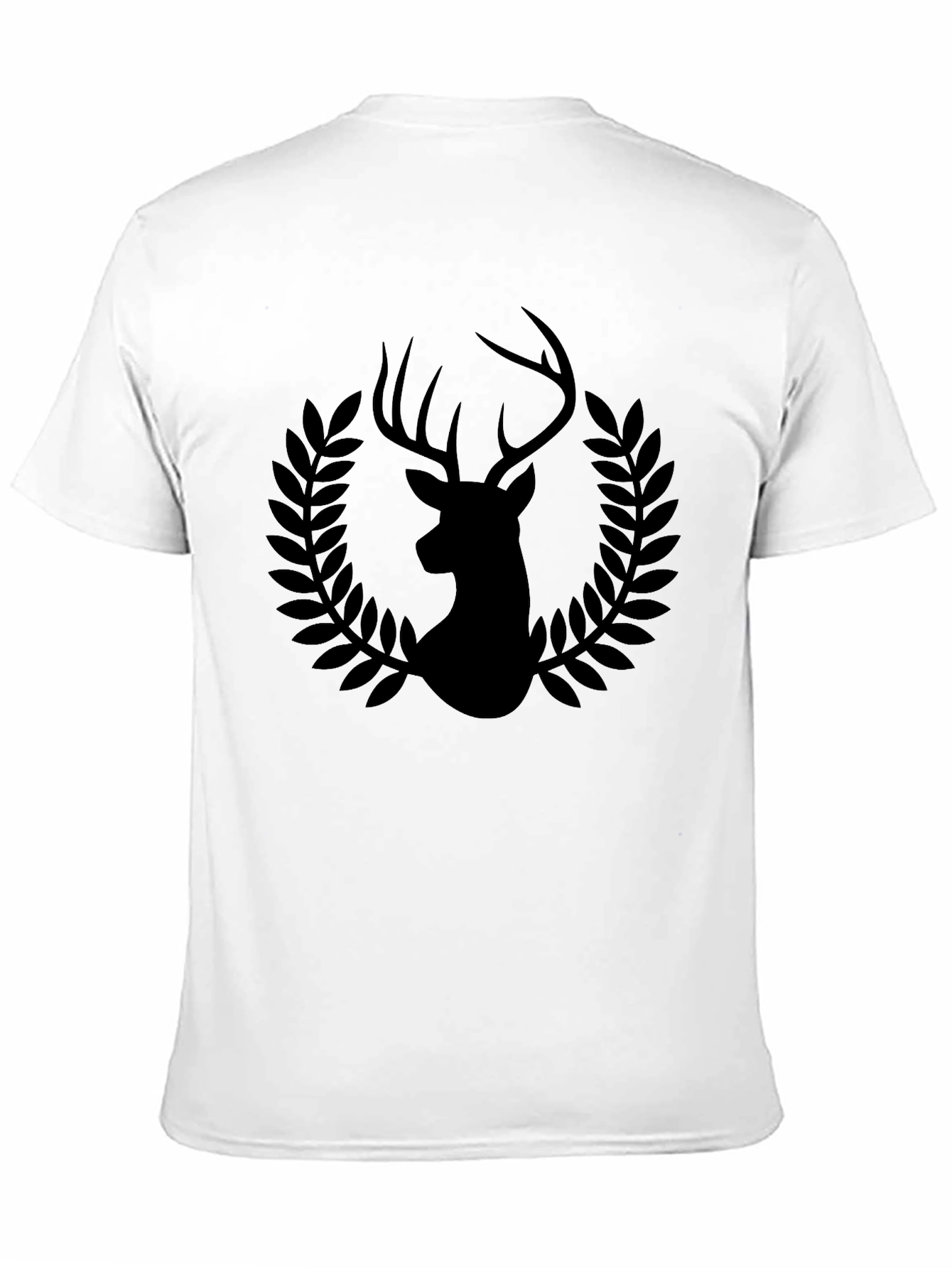 Mens Black Deer Graphic Tee