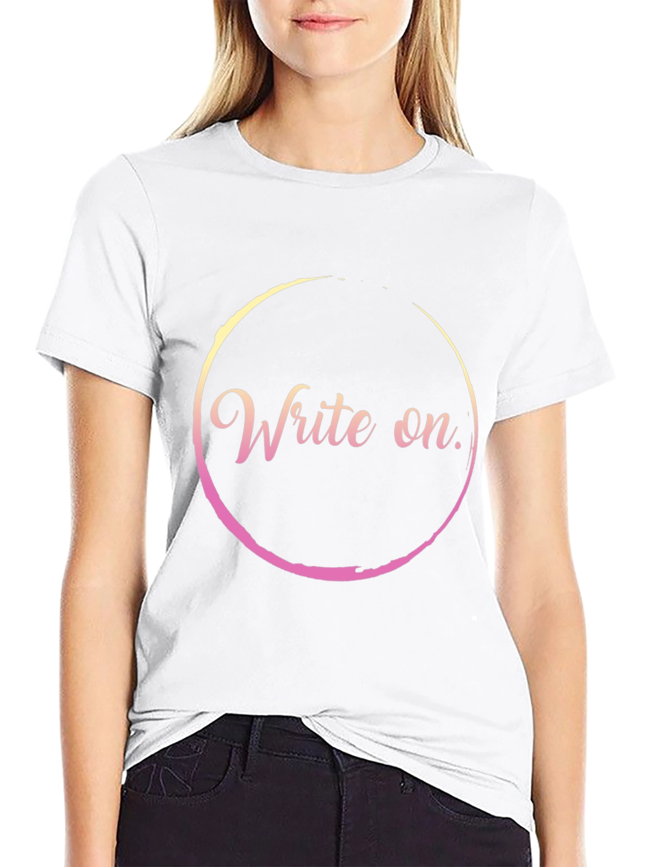 Write On Black T-Shirt