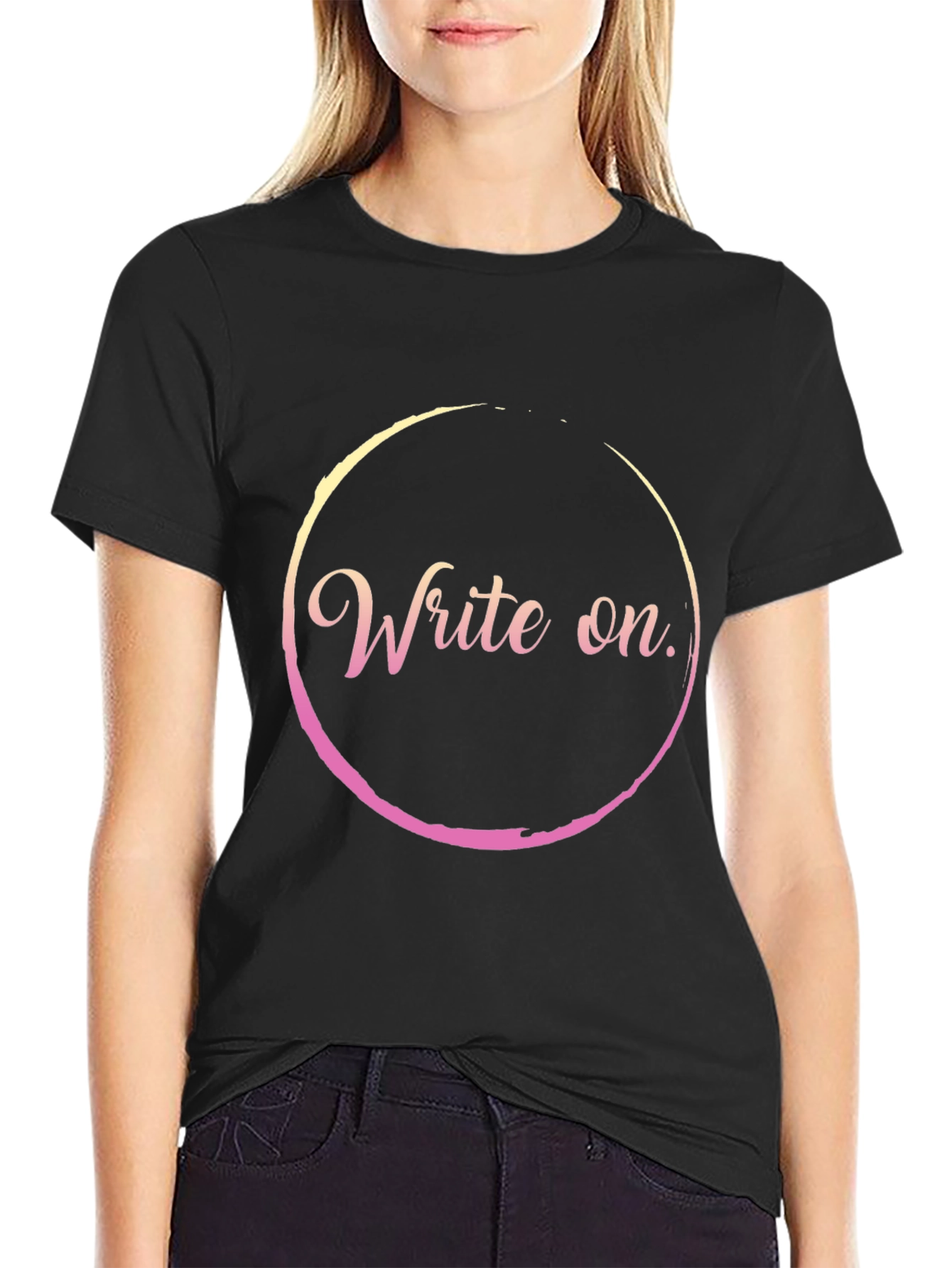 Write On Black T-Shirt