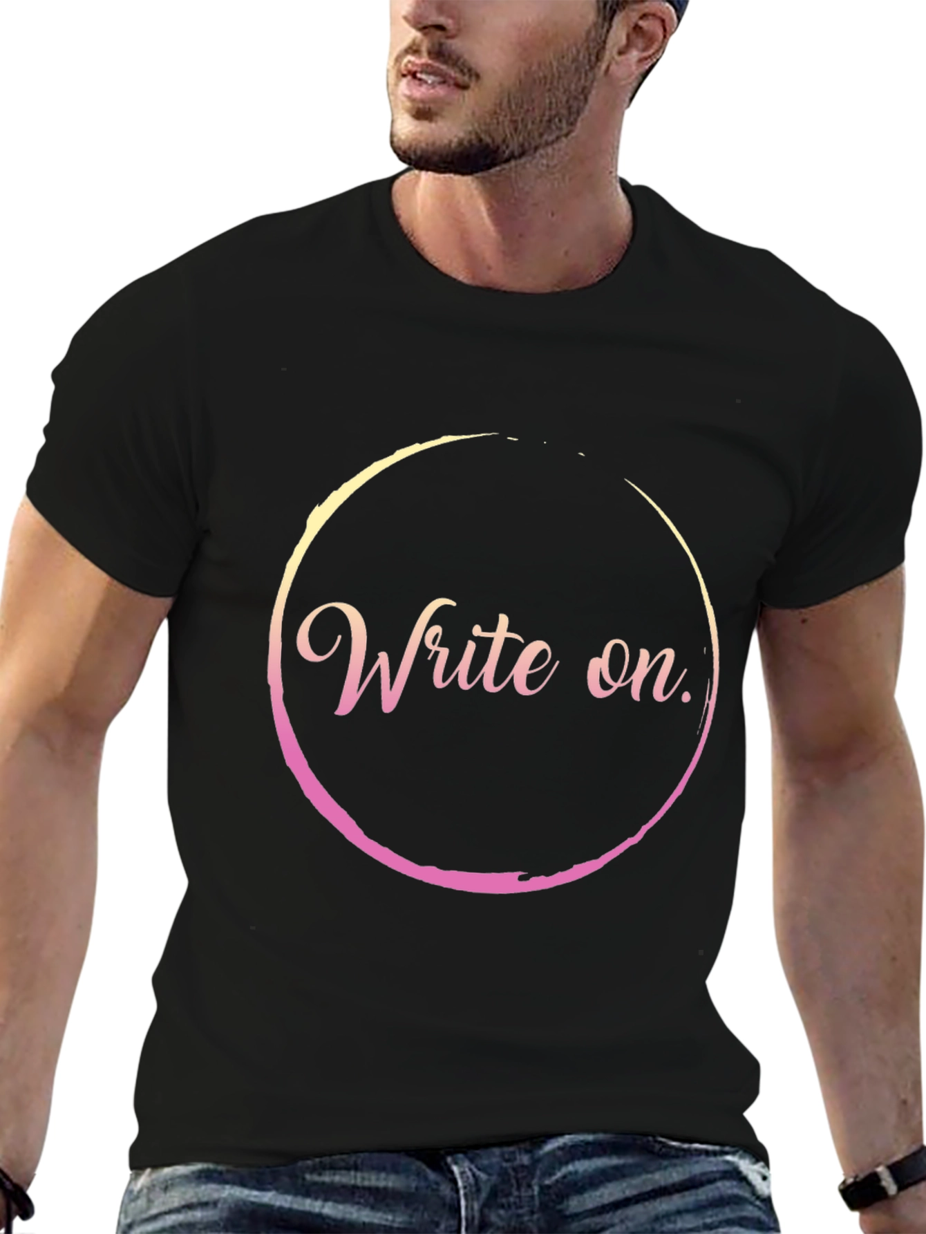 Write On Black T-Shirt