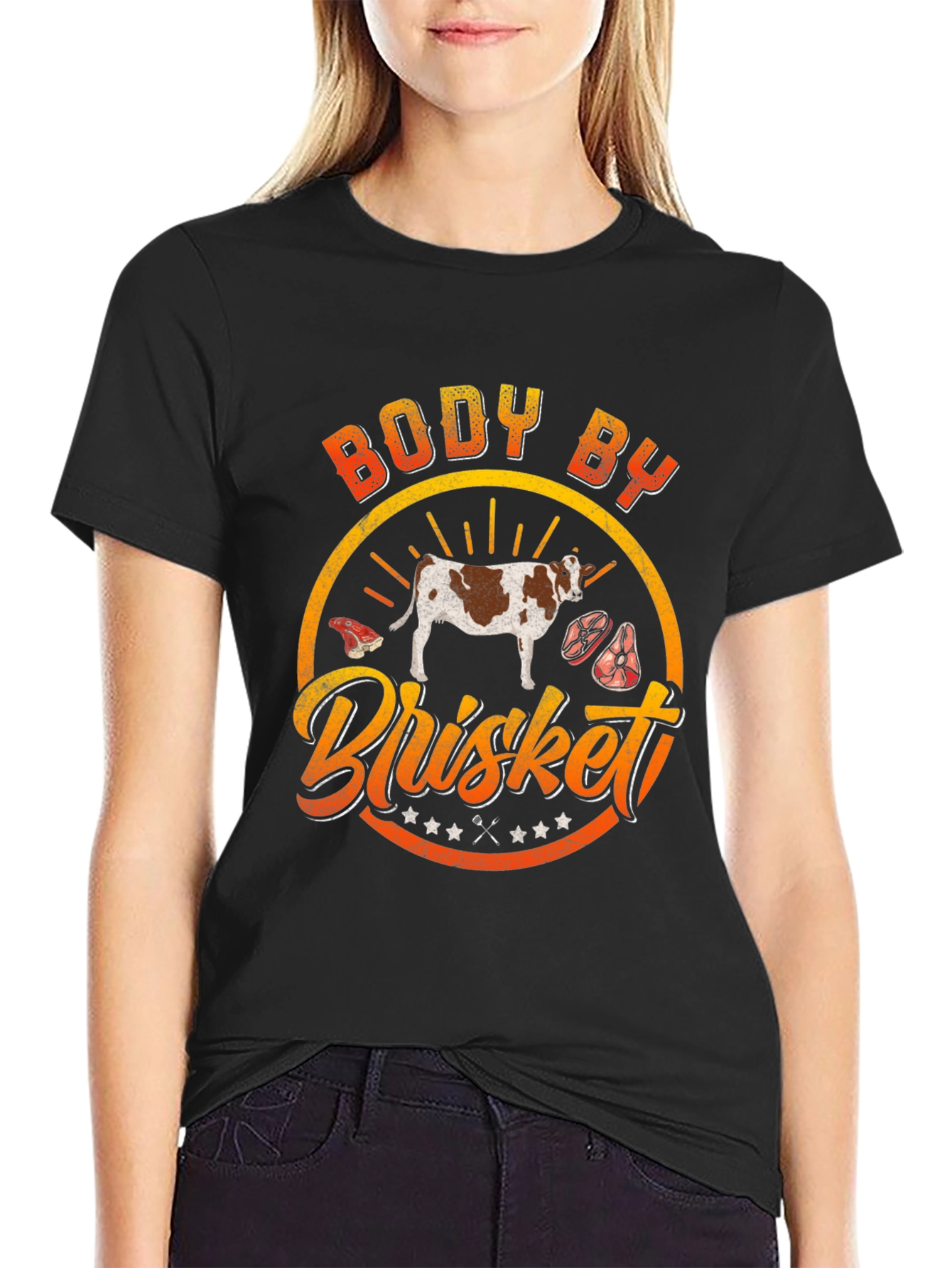 Body by Brisket Graphic Tee - BBQ Lover T-Shirt