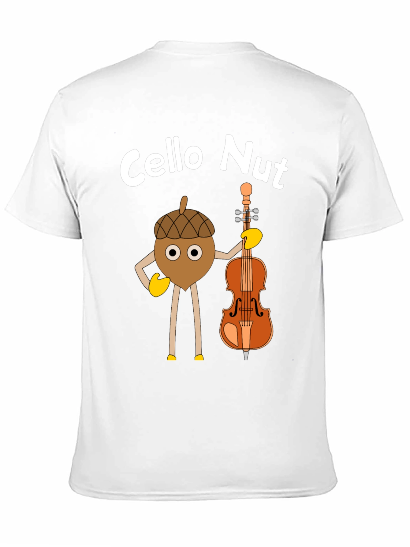 Cello Nut Graphic Tee - Musician Humor