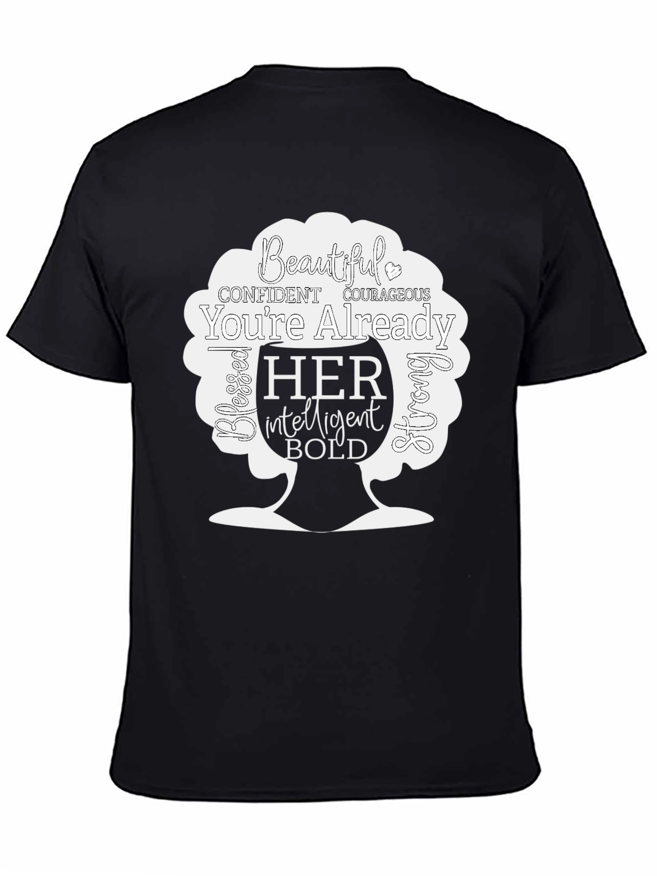 Empowered Woman Graphic Tee - Beautiful Bold Intelligent