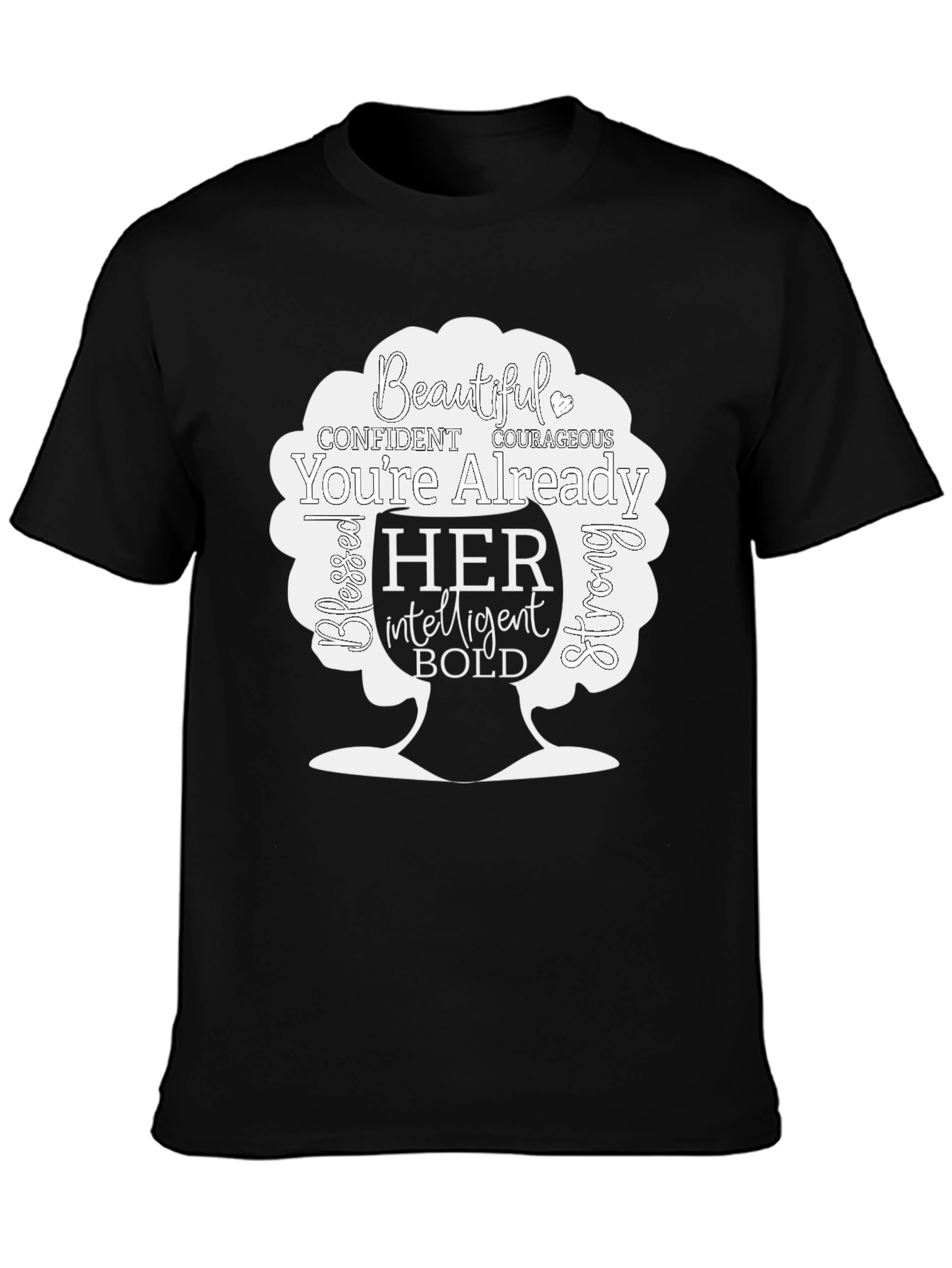 Empowered Woman Graphic Tee - Beautiful Bold Intelligent