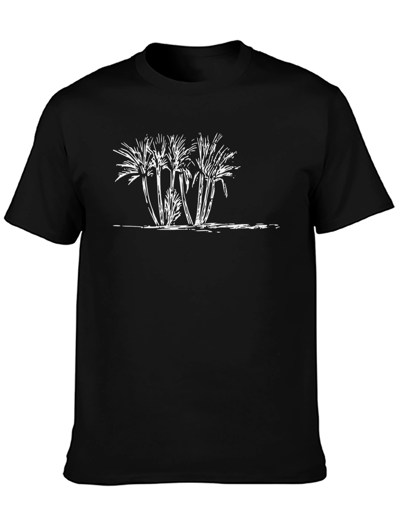 Palm Tree Graphic Black T-Shirt